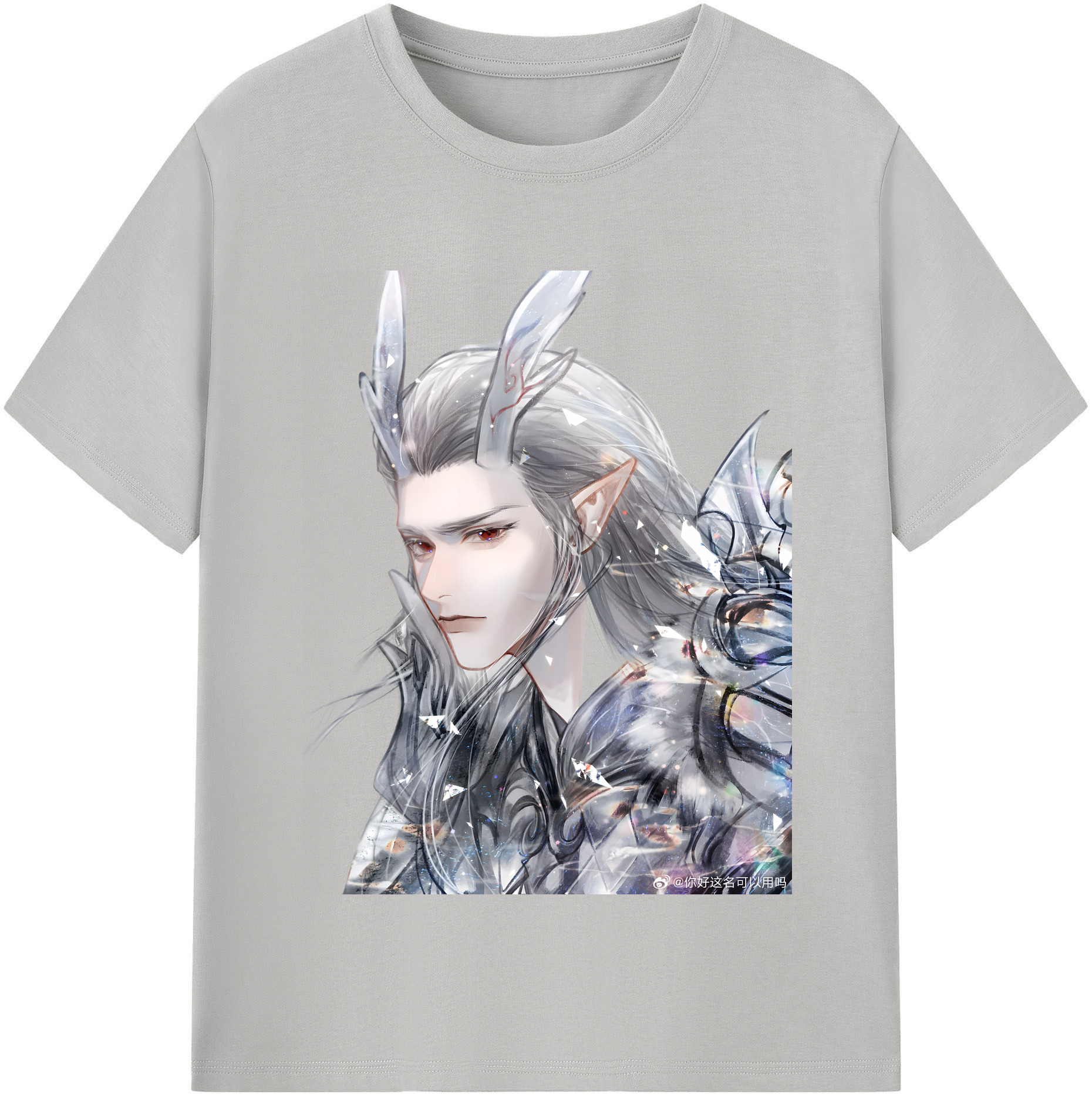 （画像用） Ne Zha 2 ナタ 魔童の大暴れ 綿100％半袖Tシャツ（フロントプリント）