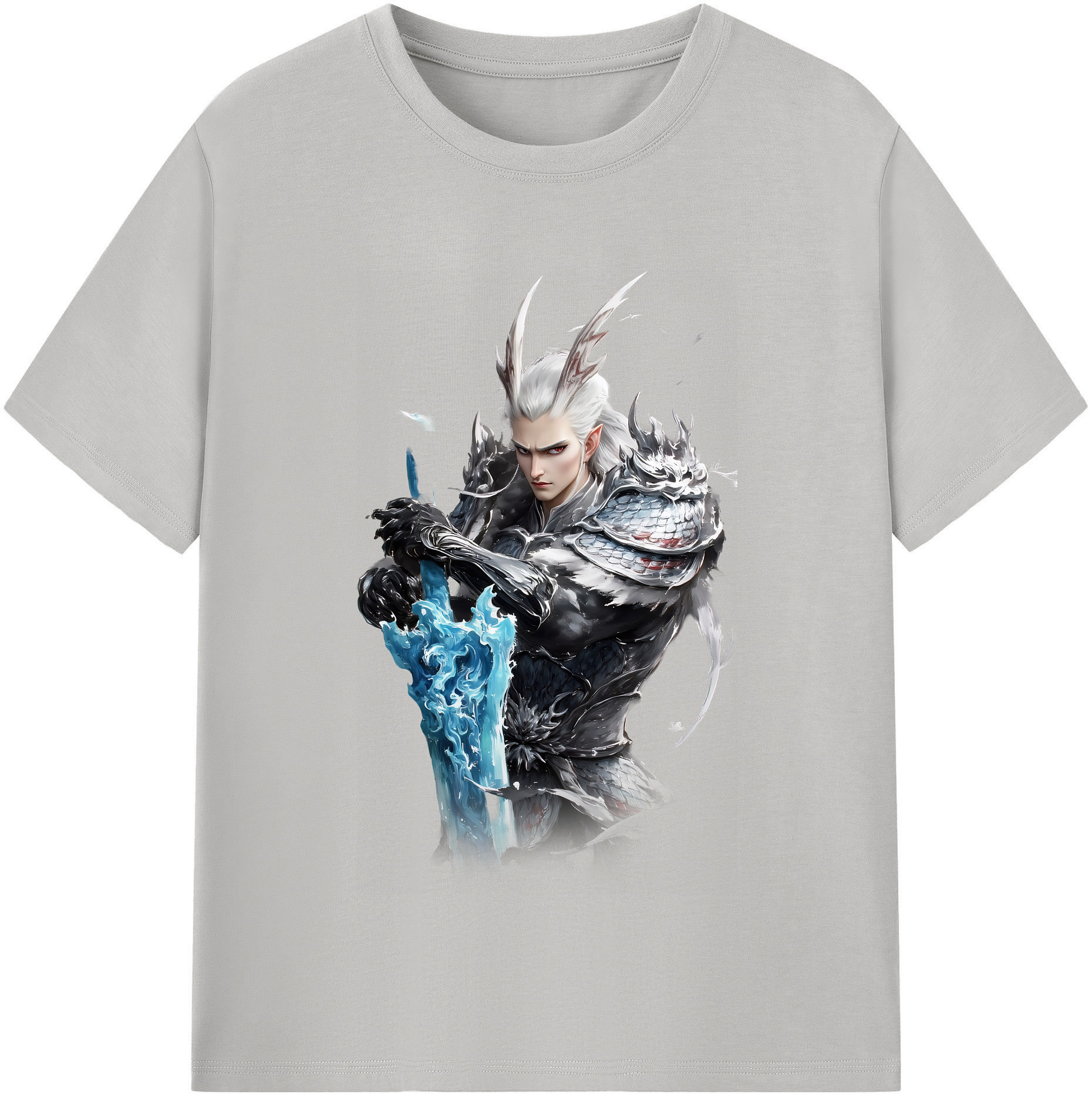 （画像用） Ne Zha 2 ナタ 魔童の大暴れ 綿100％半袖Tシャツ（フロントプリント）