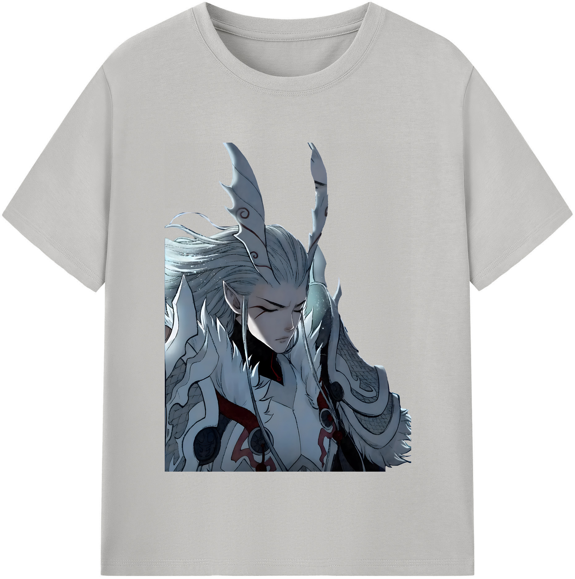 （画像用） Ne Zha 2 ナタ 魔童の大暴れ 綿100％半袖Tシャツ（フロントプリント）