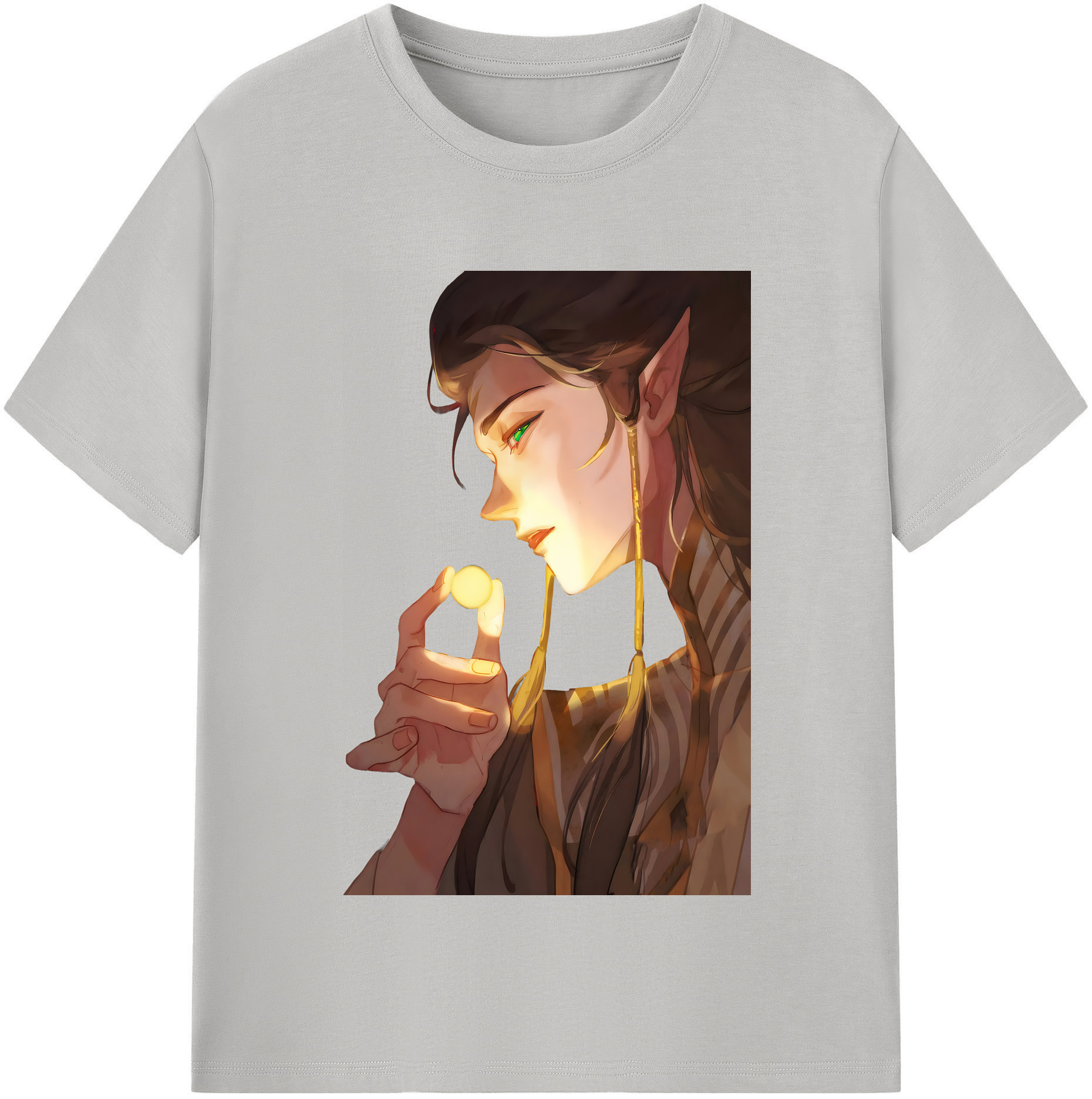 （画像用） Ne Zha 2 ナタ 魔童の大暴れ 綿100％半袖Tシャツ（フロントプリント）