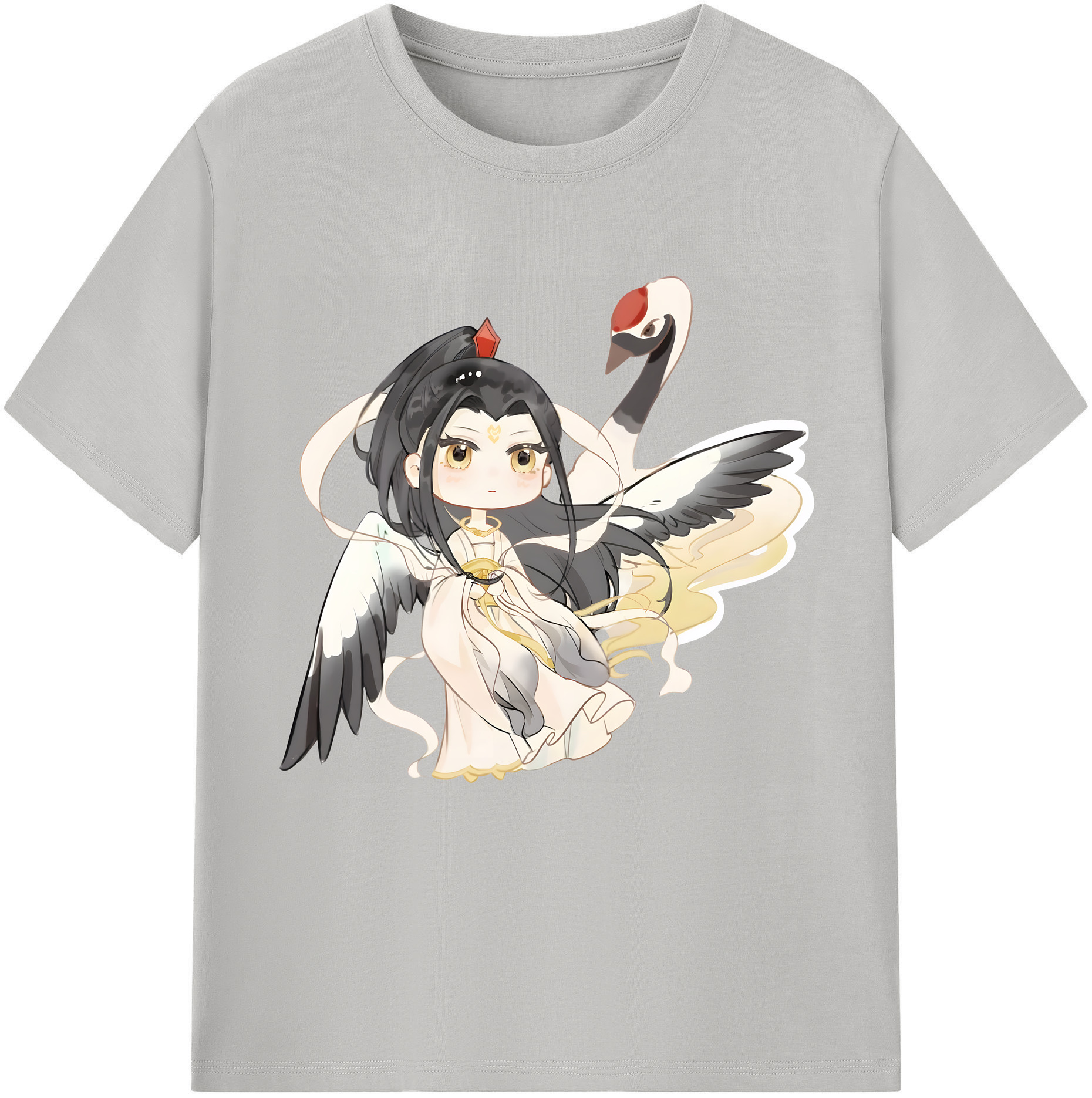 （画像用） Ne Zha 2 ナタ 魔童の大暴れ 綿100％半袖Tシャツ（フロントプリント）