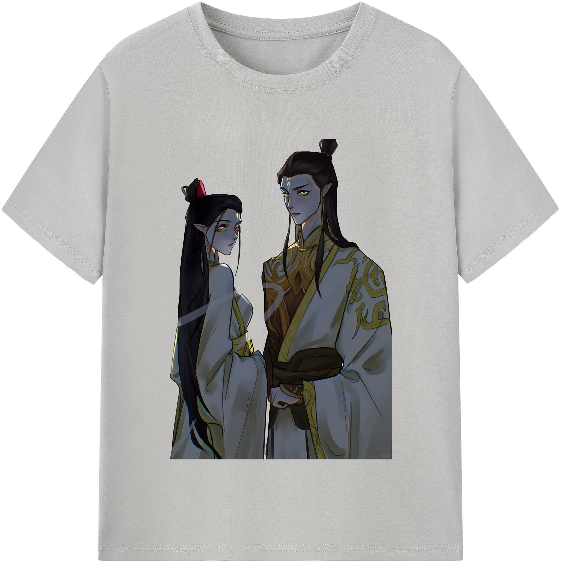 （画像用） Ne Zha 2 ナタ 魔童の大暴れ 綿100％半袖Tシャツ（フロントプリント）