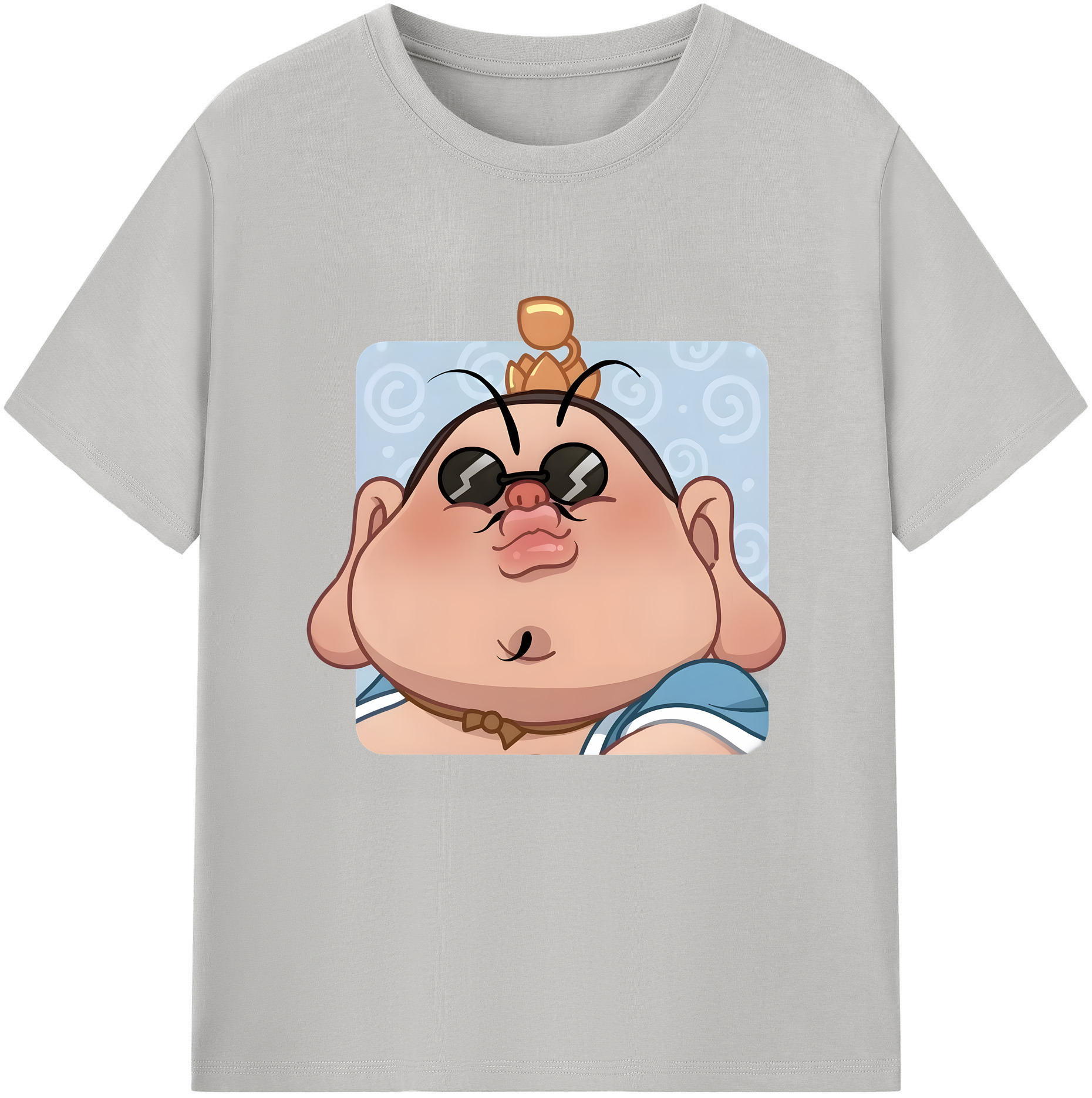 （画像用） Ne Zha 2 ナタ 魔童の大暴れ 綿100％半袖Tシャツ（フロントプリント）