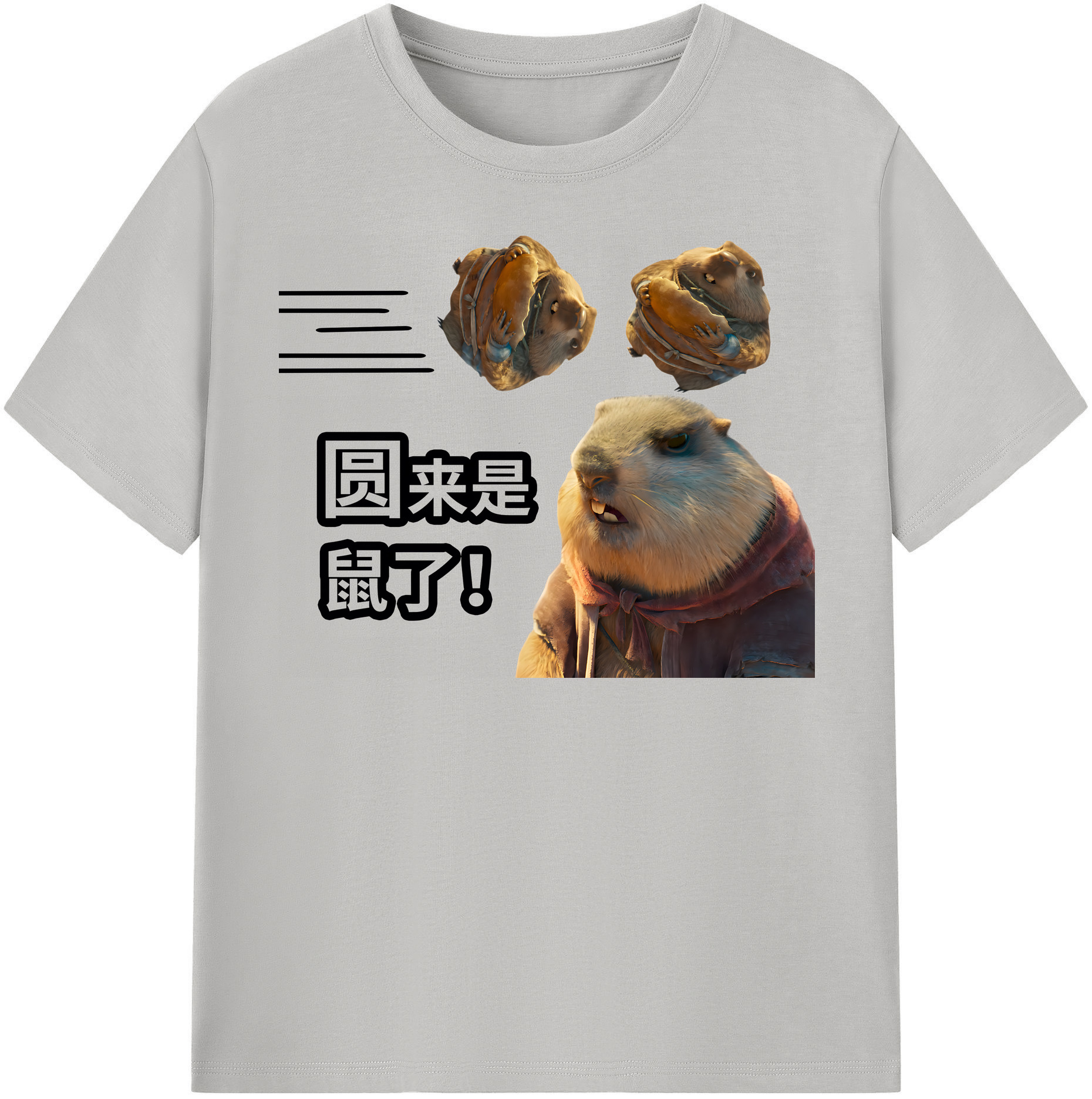 （画像用） Ne Zha 2 ナタ 魔童の大暴れ 綿100％半袖Tシャツ（フロントプリント）