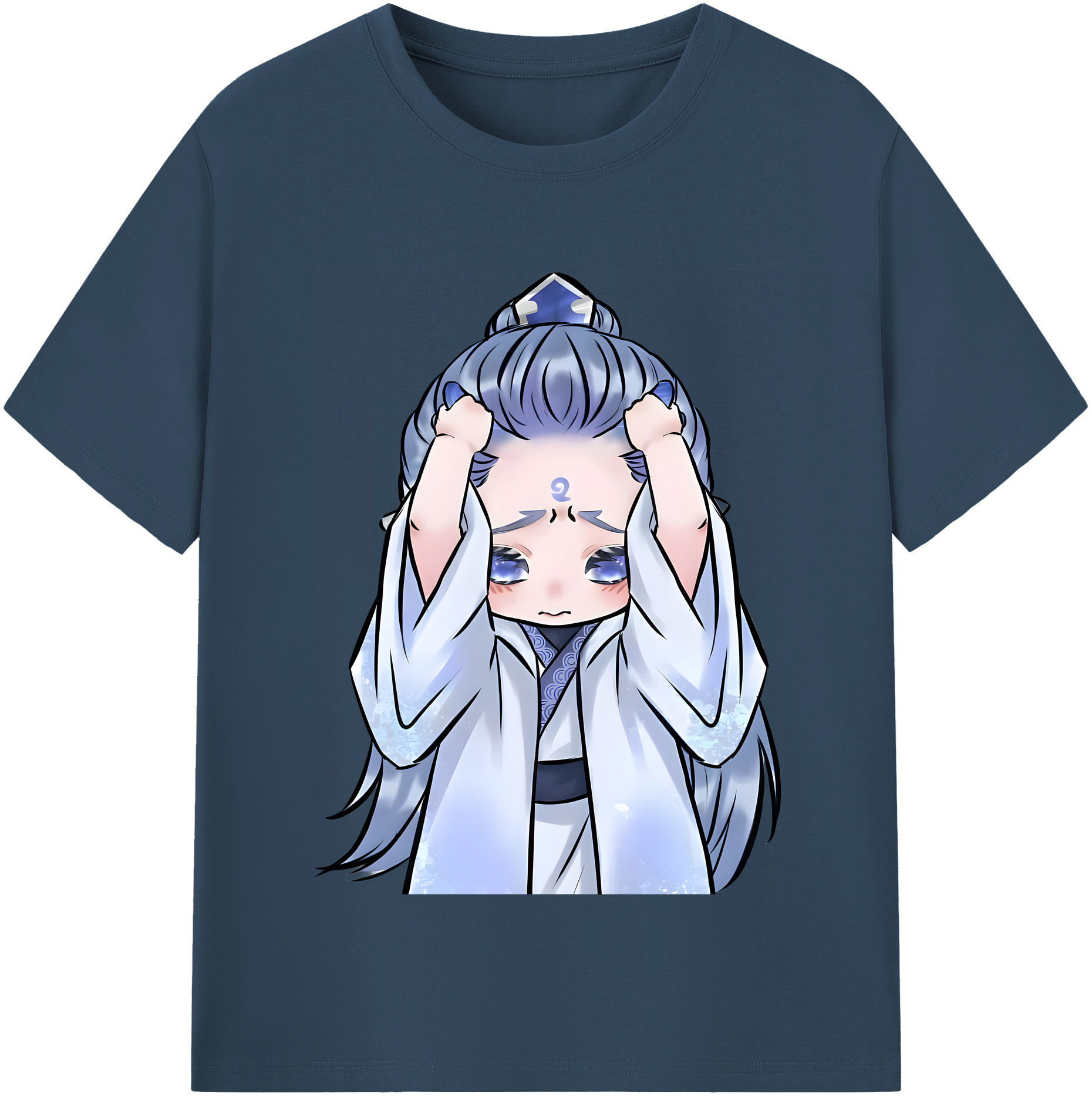 （画像用） Ne Zha 2 ナタ 魔童の大暴れ 綿100％半袖Tシャツ（フロントプリント）