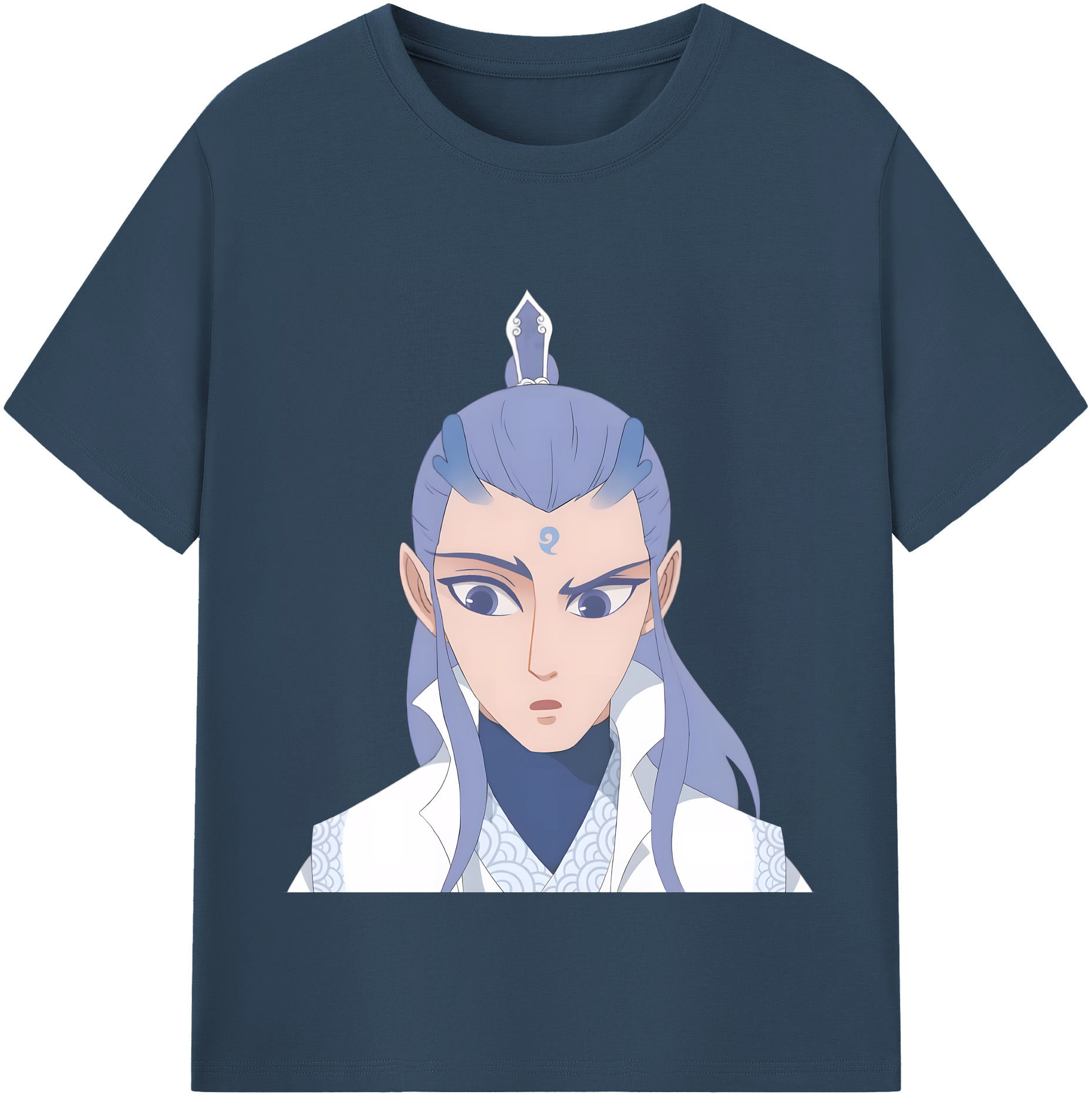 （画像用） Ne Zha 2 ナタ 魔童の大暴れ 綿100％半袖Tシャツ（フロントプリント）