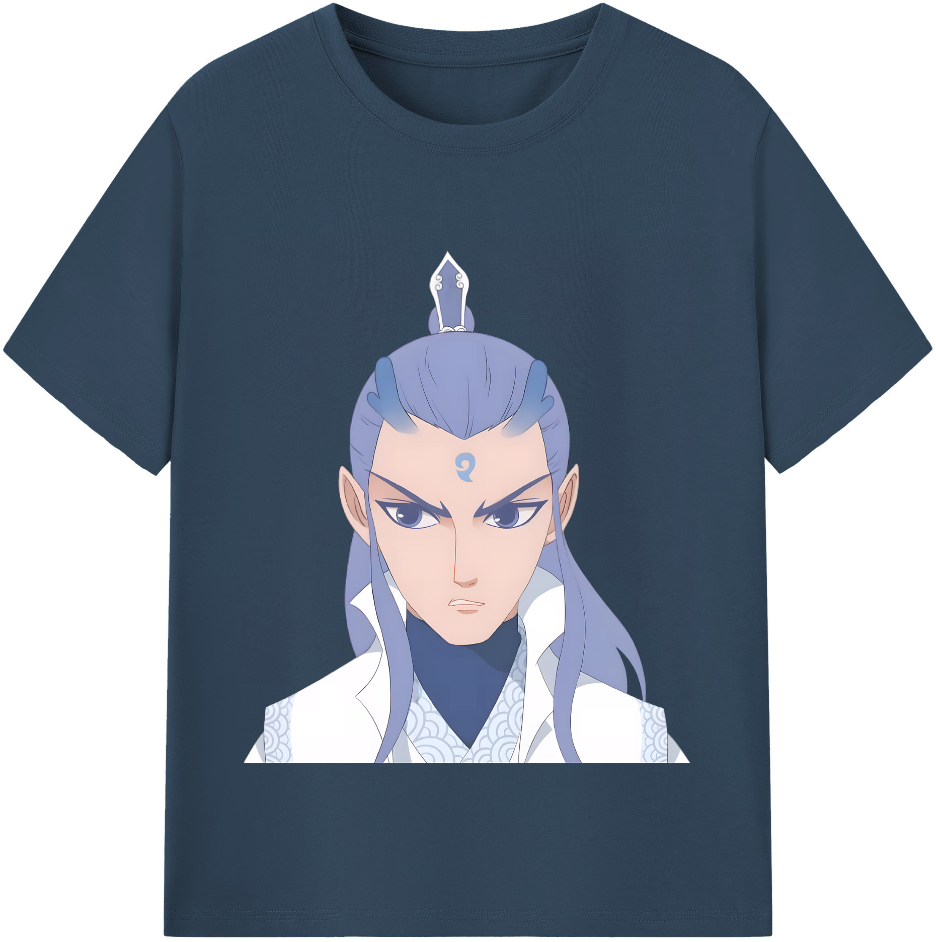 （画像用） Ne Zha 2 ナタ 魔童の大暴れ 綿100％半袖Tシャツ（フロントプリント）