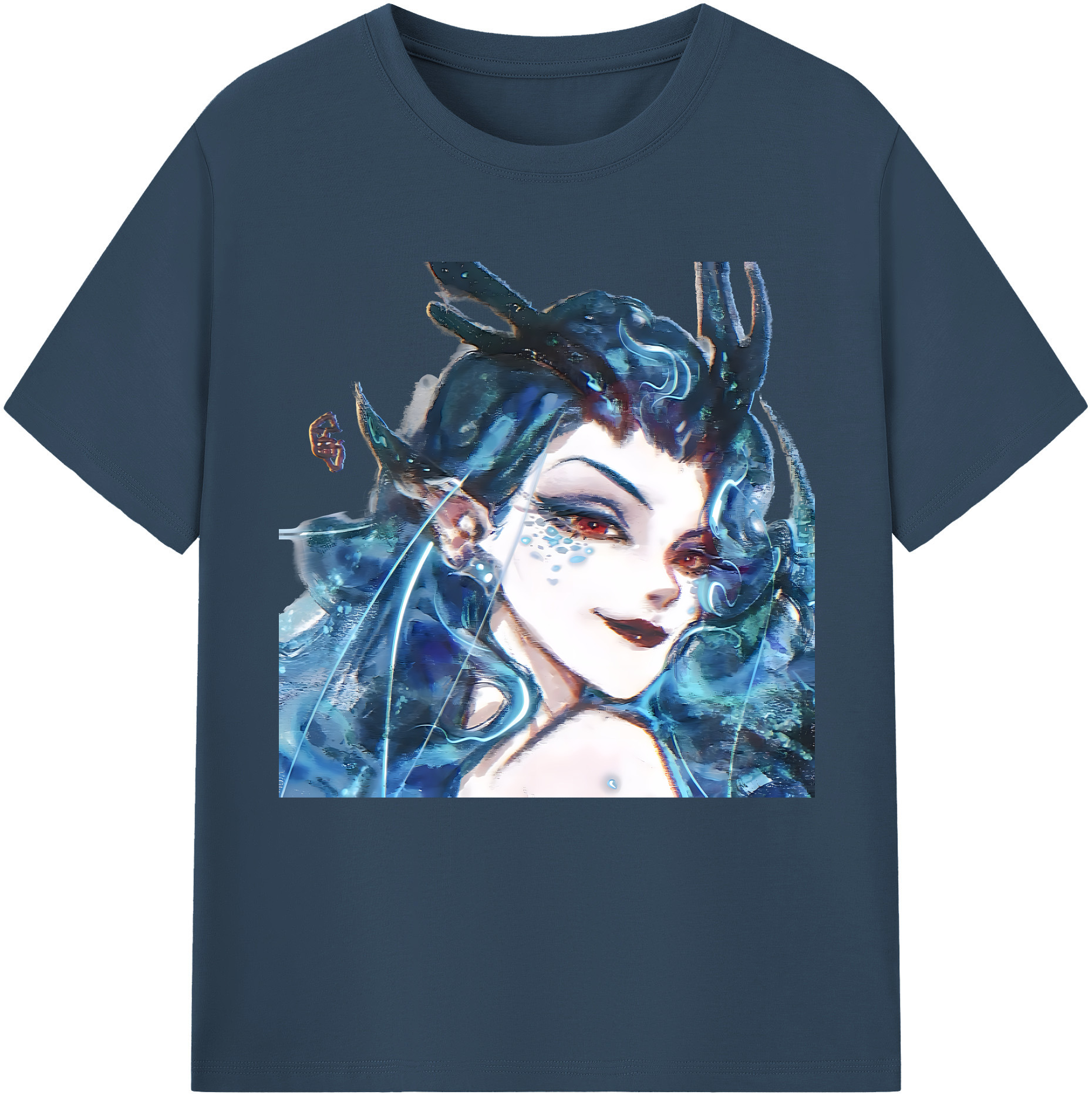 （画像用） Ne Zha 2 ナタ 魔童の大暴れ 綿100％半袖Tシャツ（フロントプリント）