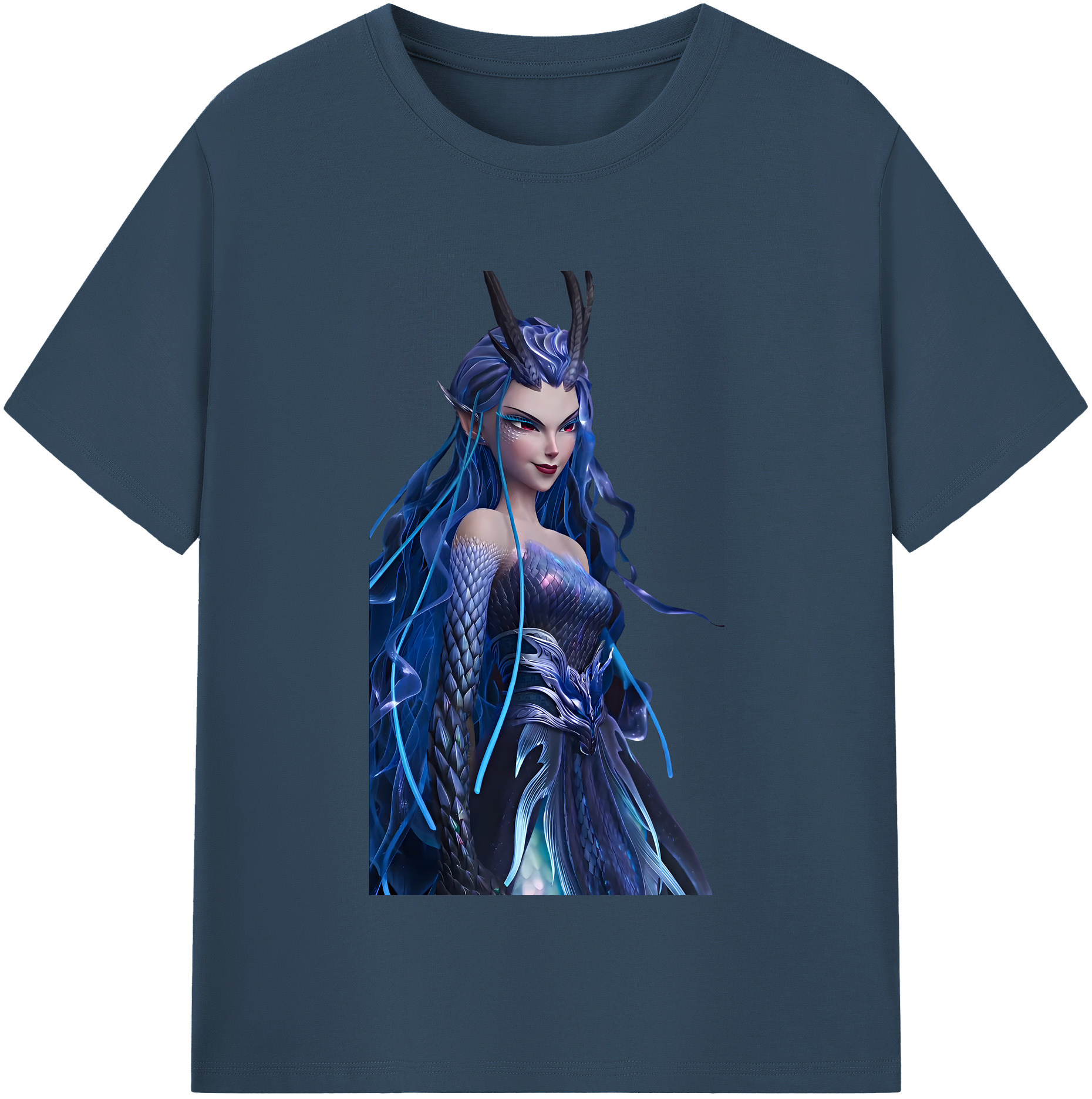 （画像用） Ne Zha 2 ナタ 魔童の大暴れ 綿100％半袖Tシャツ（フロントプリント）