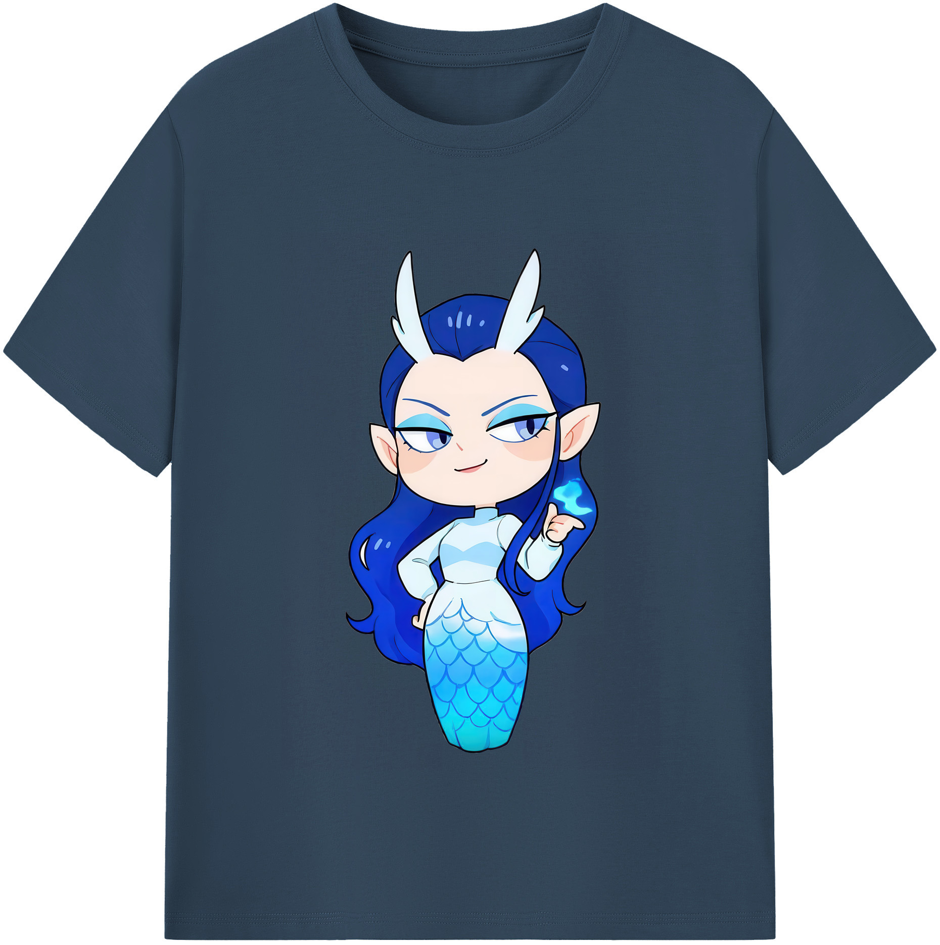 （画像用） Ne Zha 2 ナタ 魔童の大暴れ 綿100％半袖Tシャツ（フロントプリント）