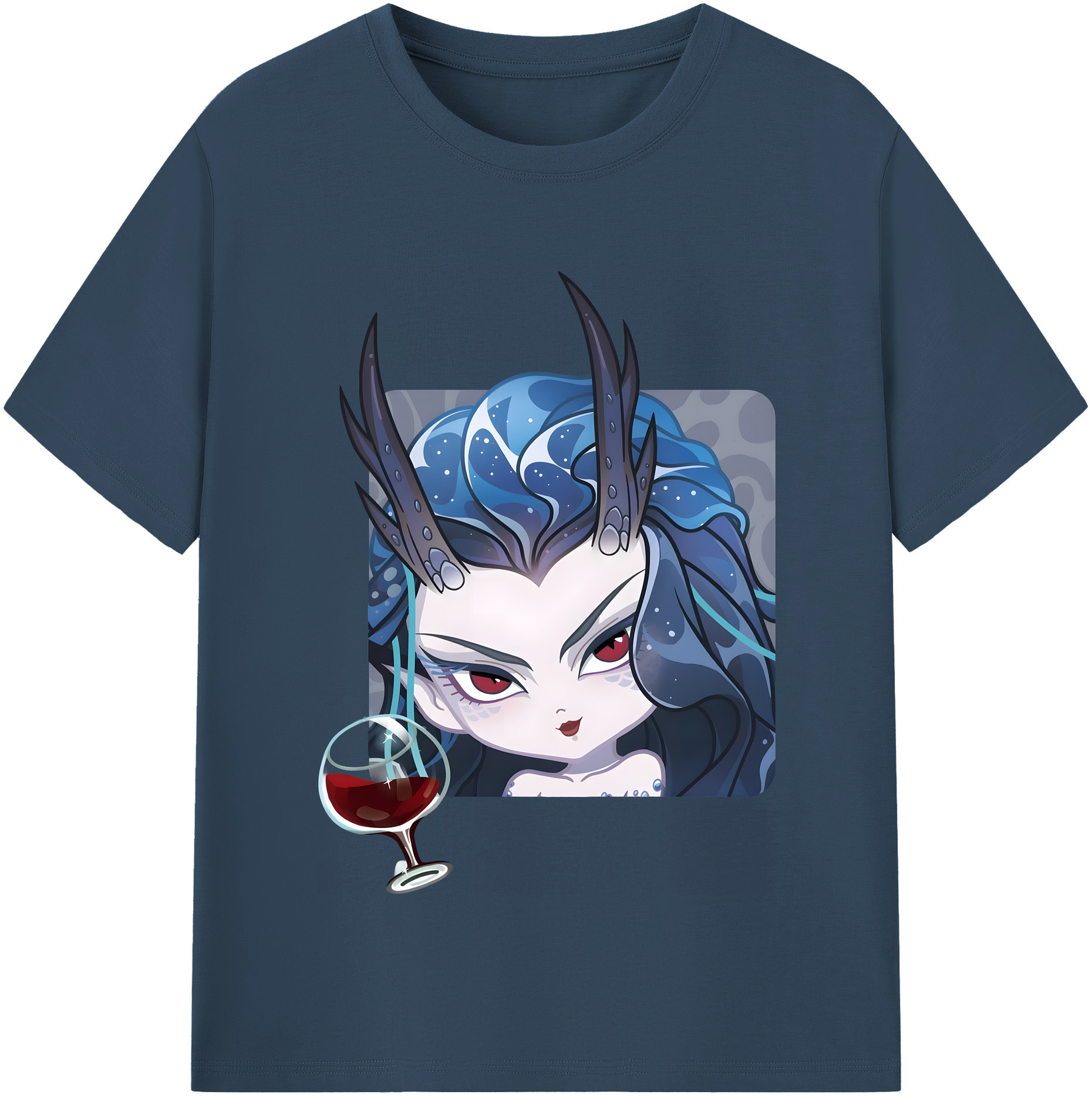 （画像用） Ne Zha 2 ナタ 魔童の大暴れ 綿100％半袖Tシャツ（フロントプリント）