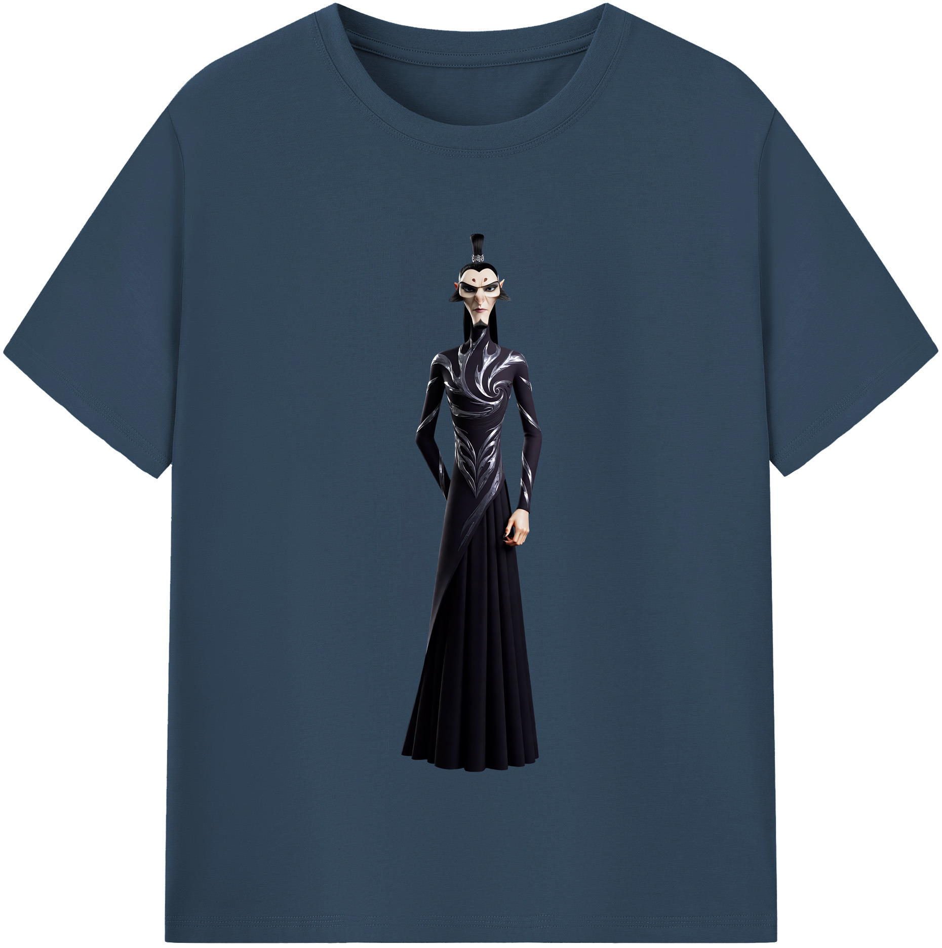 （画像用） Ne Zha 2 ナタ 魔童の大暴れ 綿100％半袖Tシャツ（フロントプリント）