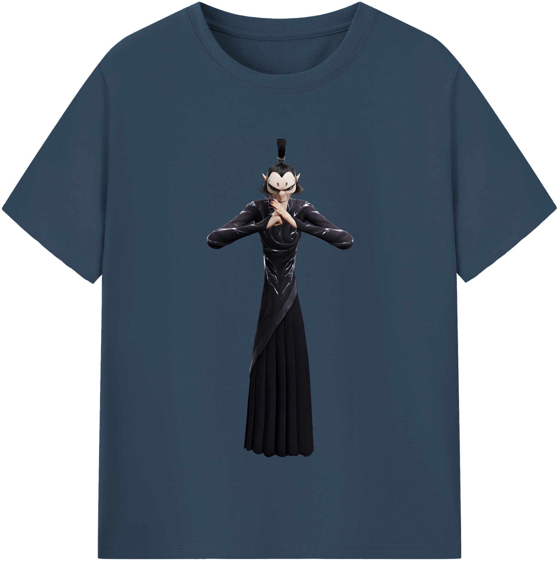 （画像用） Ne Zha 2 ナタ 魔童の大暴れ 綿100％半袖Tシャツ（フロントプリント）
