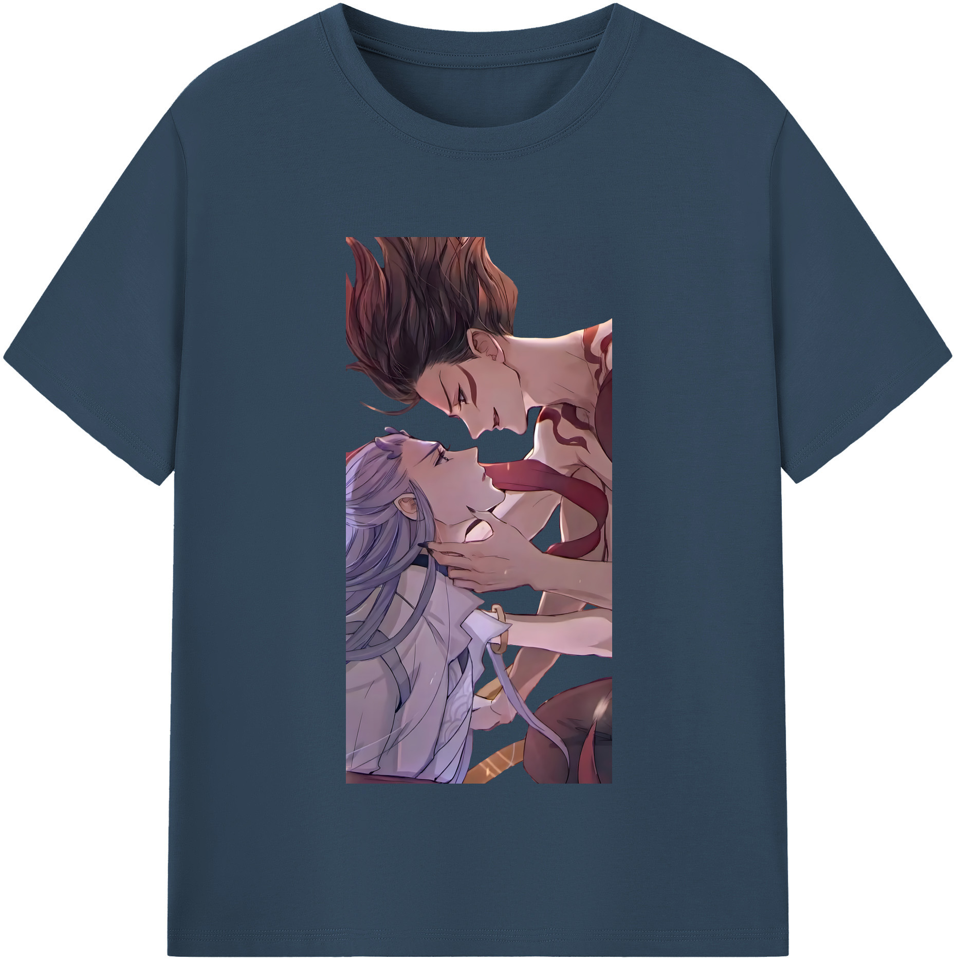 （画像用） Ne Zha 2 ナタ 魔童の大暴れ 綿100％半袖Tシャツ（フロントプリント）