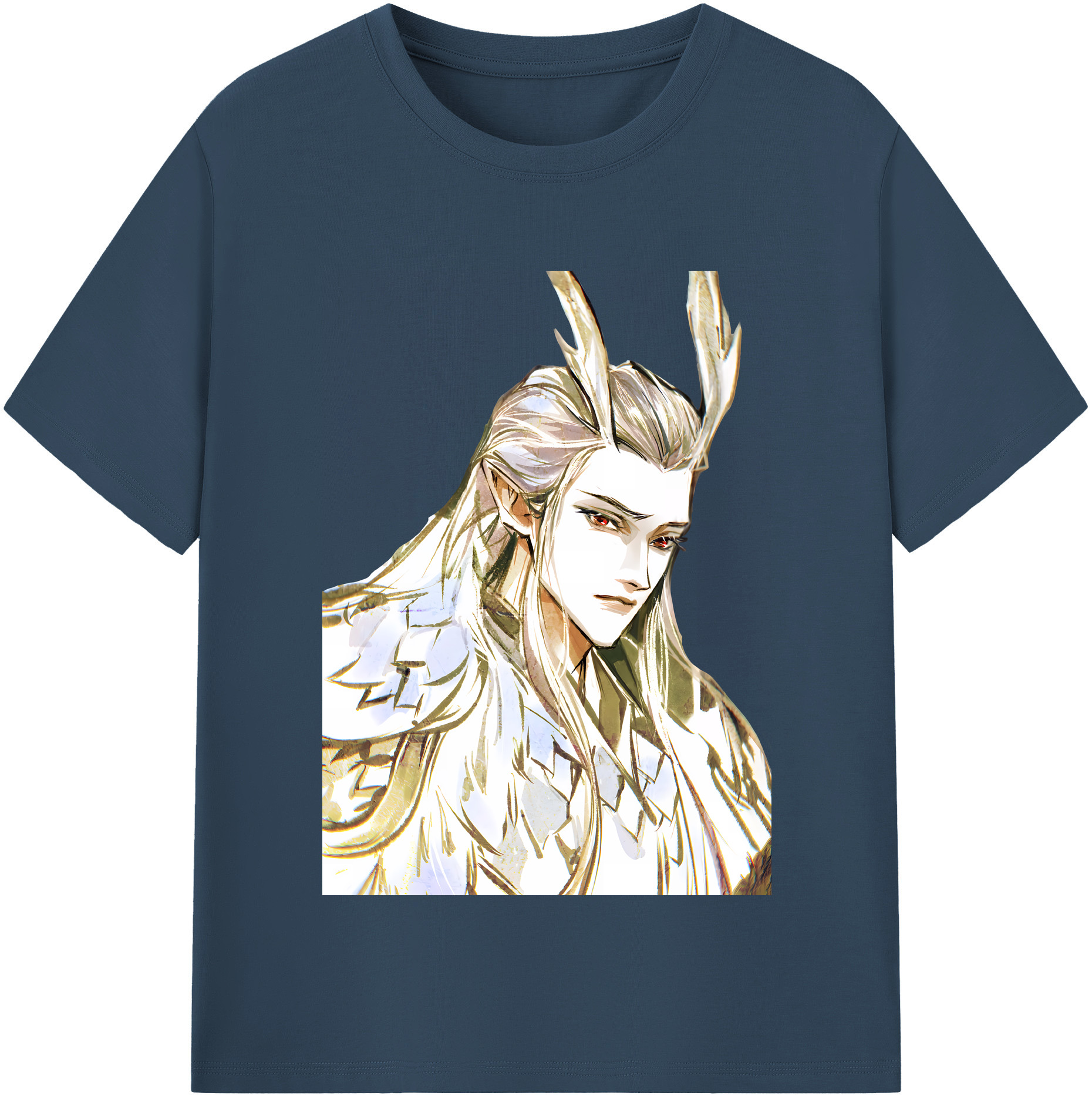 （画像用） Ne Zha 2 ナタ 魔童の大暴れ 綿100％半袖Tシャツ（フロントプリント）