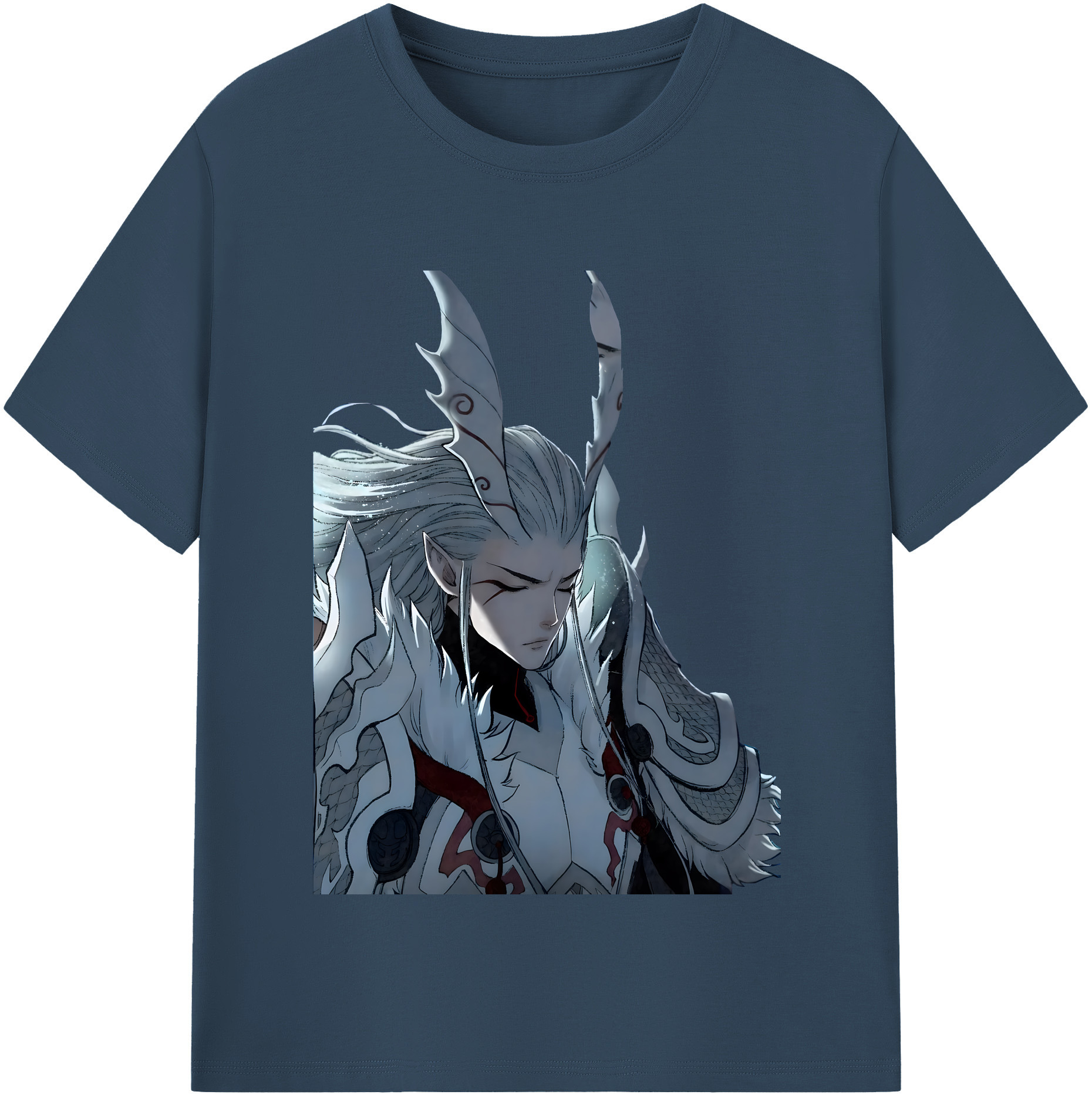 （画像用） Ne Zha 2 ナタ 魔童の大暴れ 綿100％半袖Tシャツ（フロントプリント）