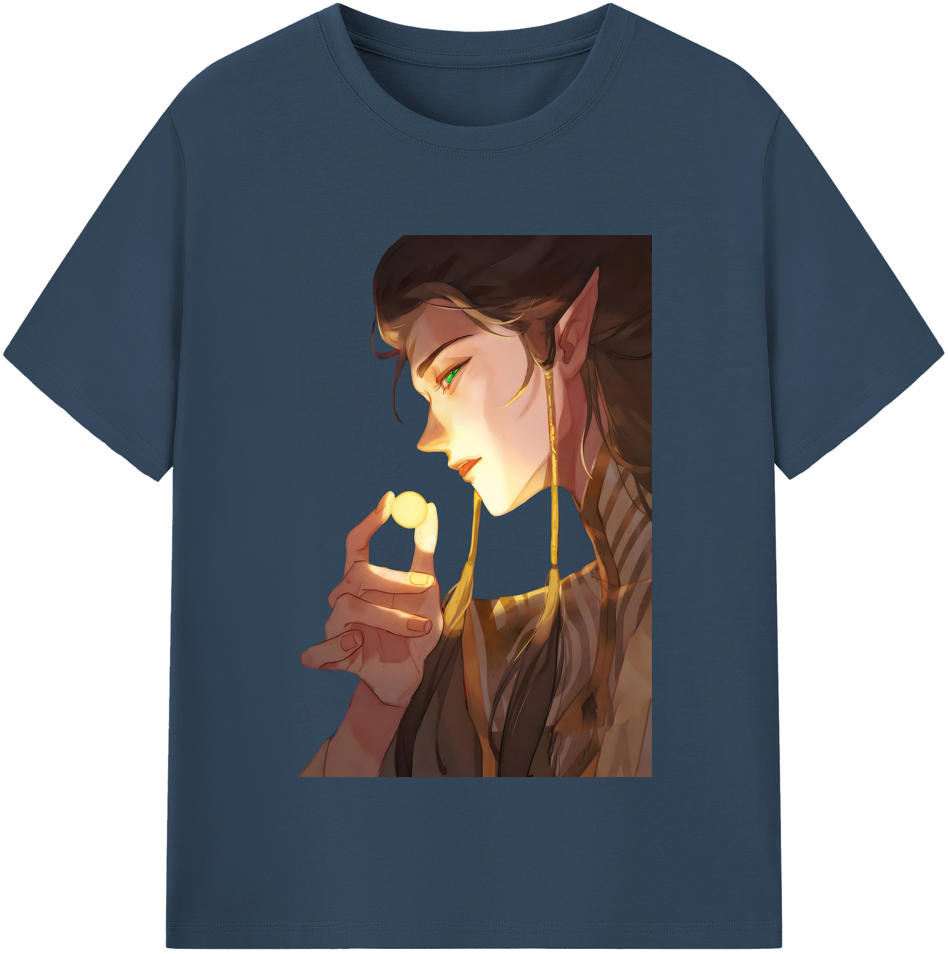 （画像用） Ne Zha 2 ナタ 魔童の大暴れ 綿100％半袖Tシャツ（フロントプリント）