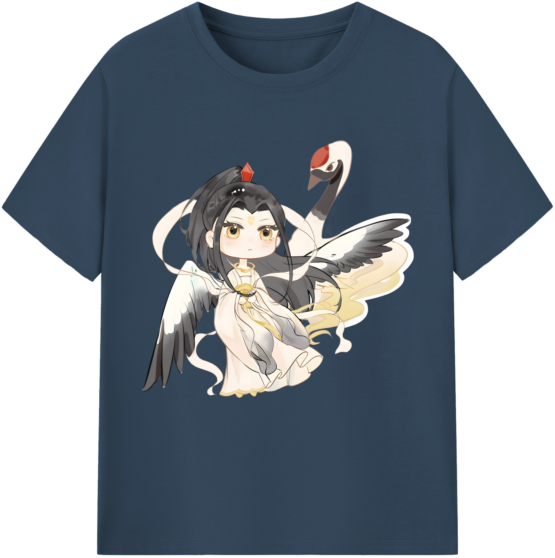 （画像用） Ne Zha 2 ナタ 魔童の大暴れ 綿100％半袖Tシャツ（フロントプリント）
