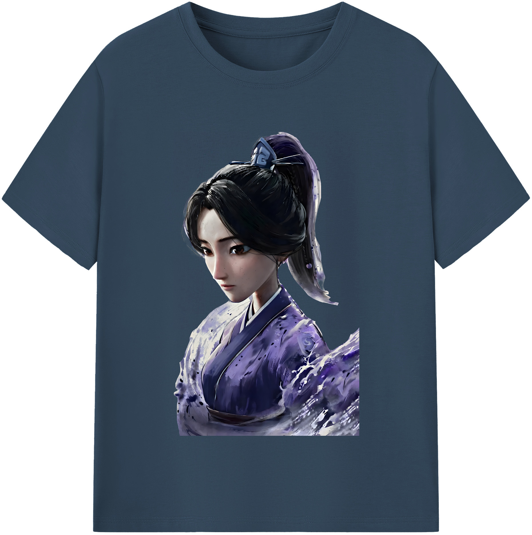 （画像用） Ne Zha 2 ナタ 魔童の大暴れ 綿100％半袖Tシャツ（フロントプリント）