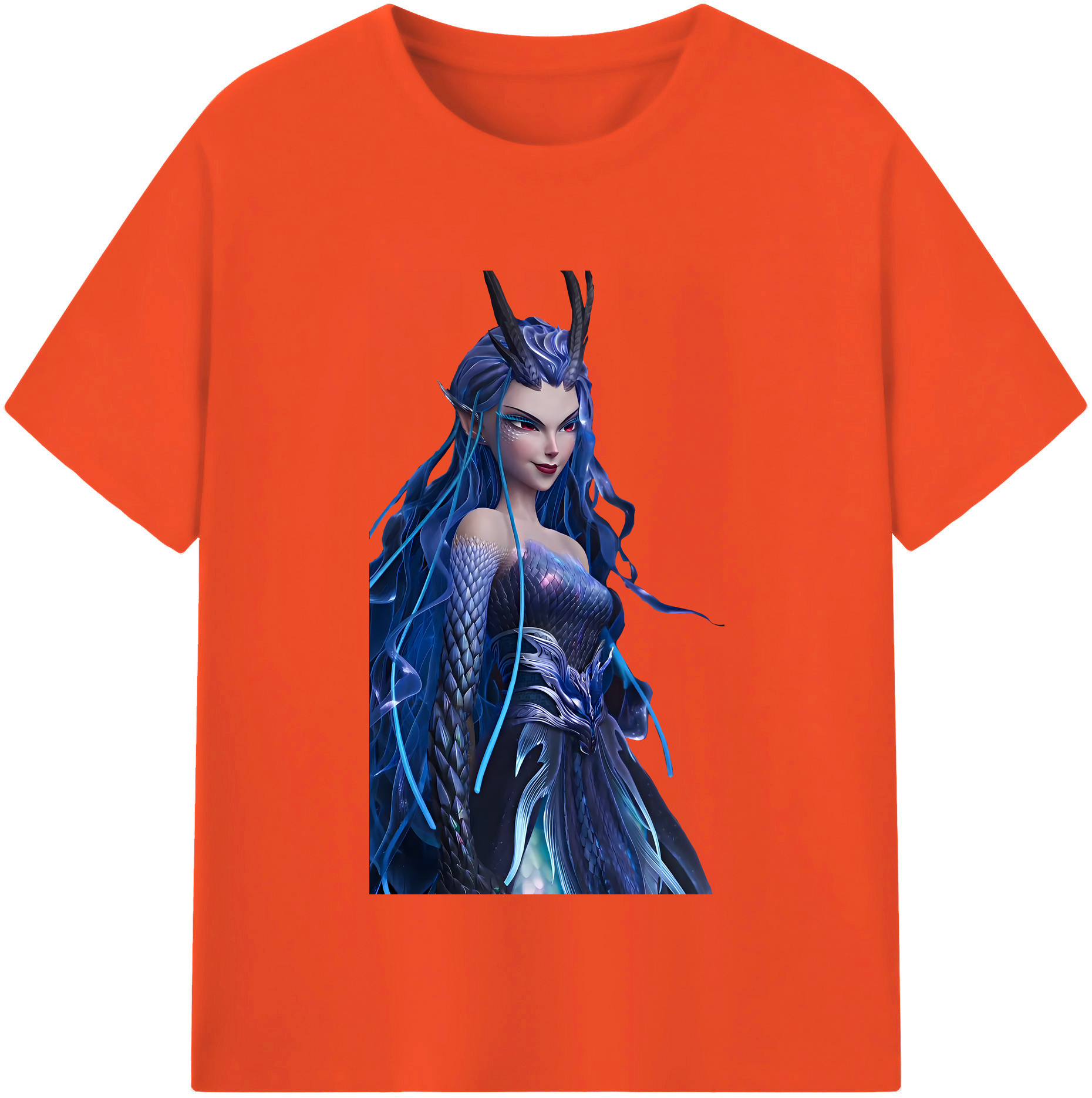 （画像用） Ne Zha 2 ナタ 魔童の大暴れ 綿100％半袖Tシャツ（フロントプリント）