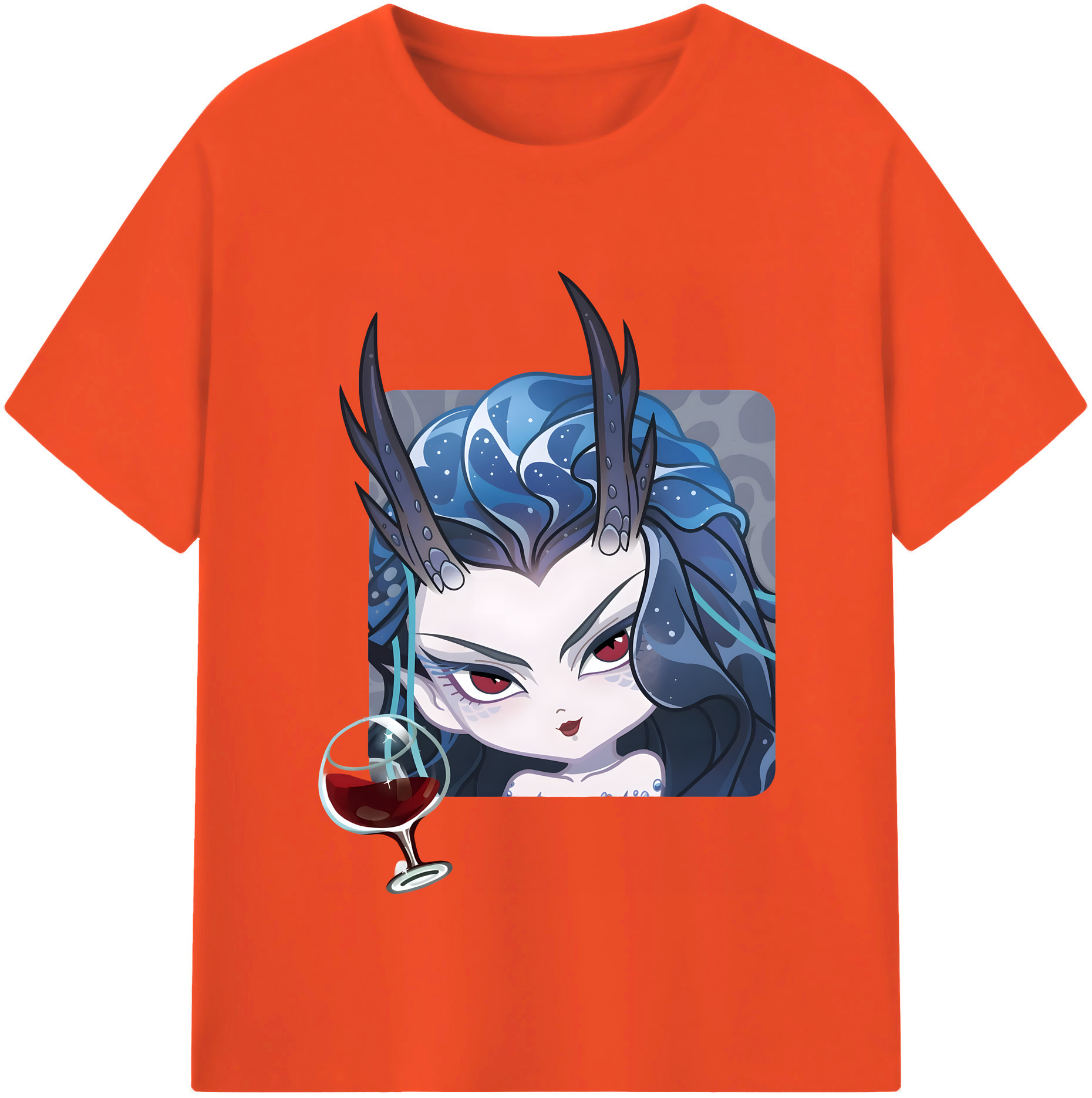 （画像用） Ne Zha 2 ナタ 魔童の大暴れ 綿100％半袖Tシャツ（フロントプリント）