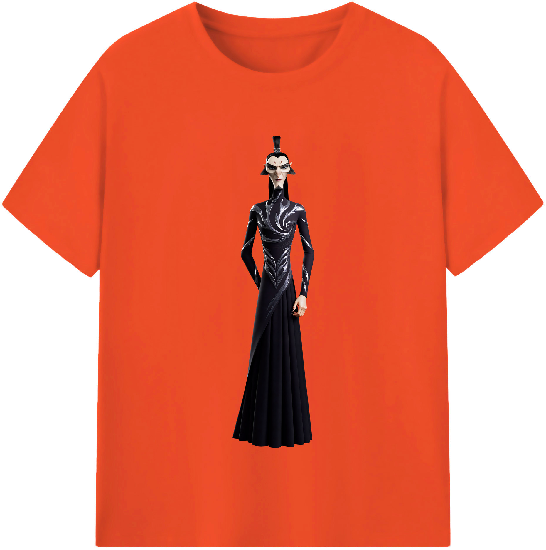 （画像用） Ne Zha 2 ナタ 魔童の大暴れ 綿100％半袖Tシャツ（フロントプリント）