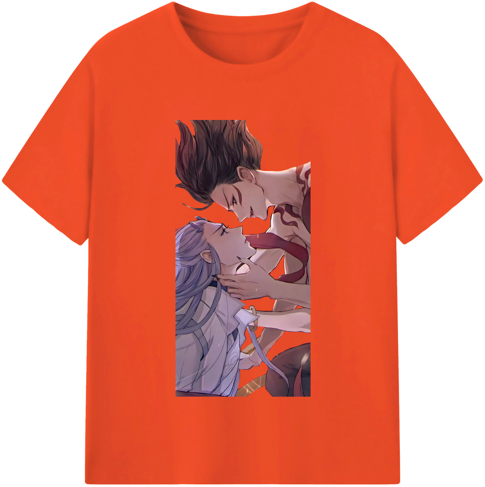 （画像用） Ne Zha 2 ナタ 魔童の大暴れ 綿100％半袖Tシャツ（フロントプリント）