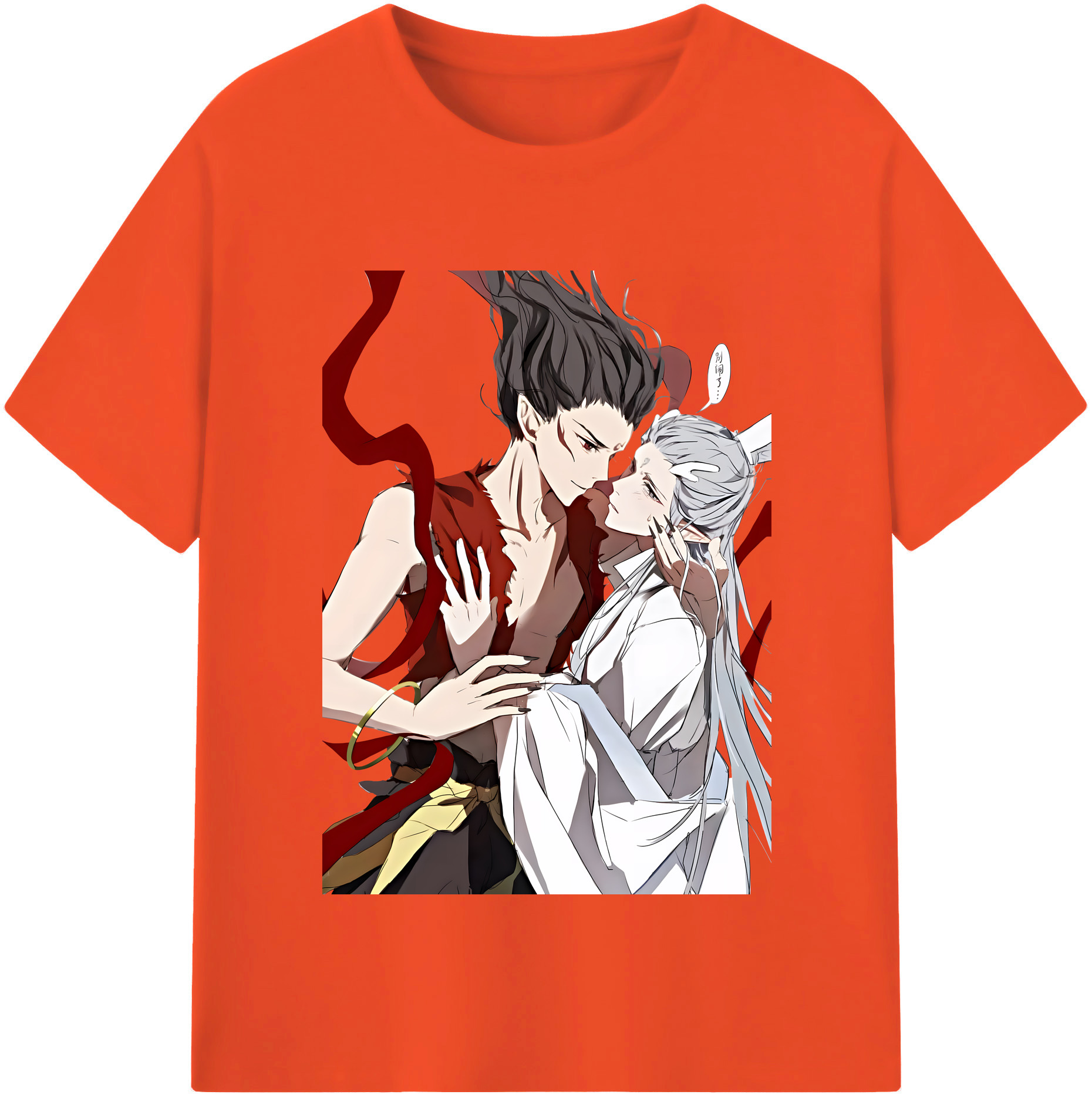 （画像用） Ne Zha 2 ナタ 魔童の大暴れ 綿100％半袖Tシャツ（フロントプリント）
