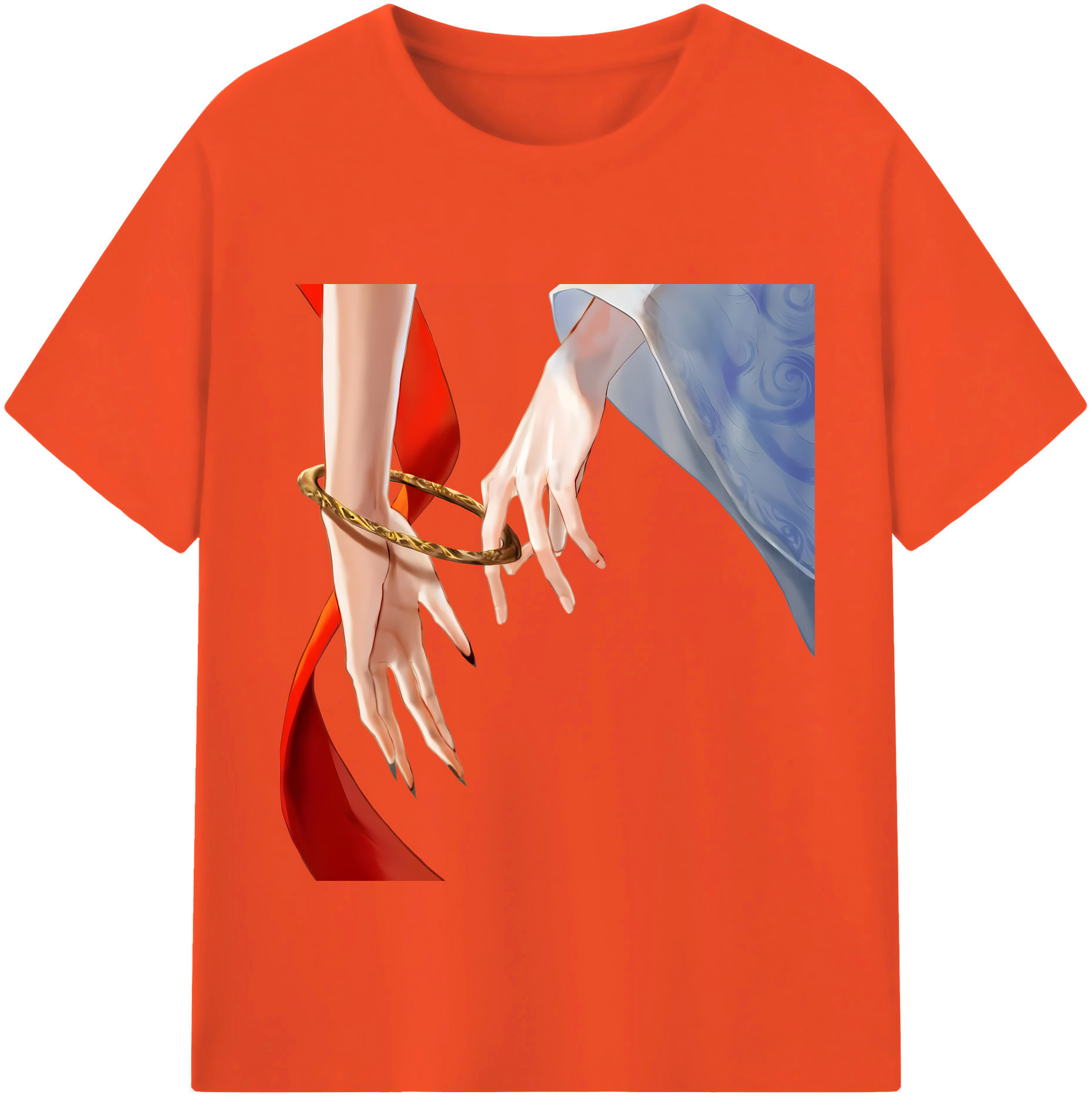 （画像用） Ne Zha 2 ナタ 魔童の大暴れ 綿100％半袖Tシャツ（フロントプリント）