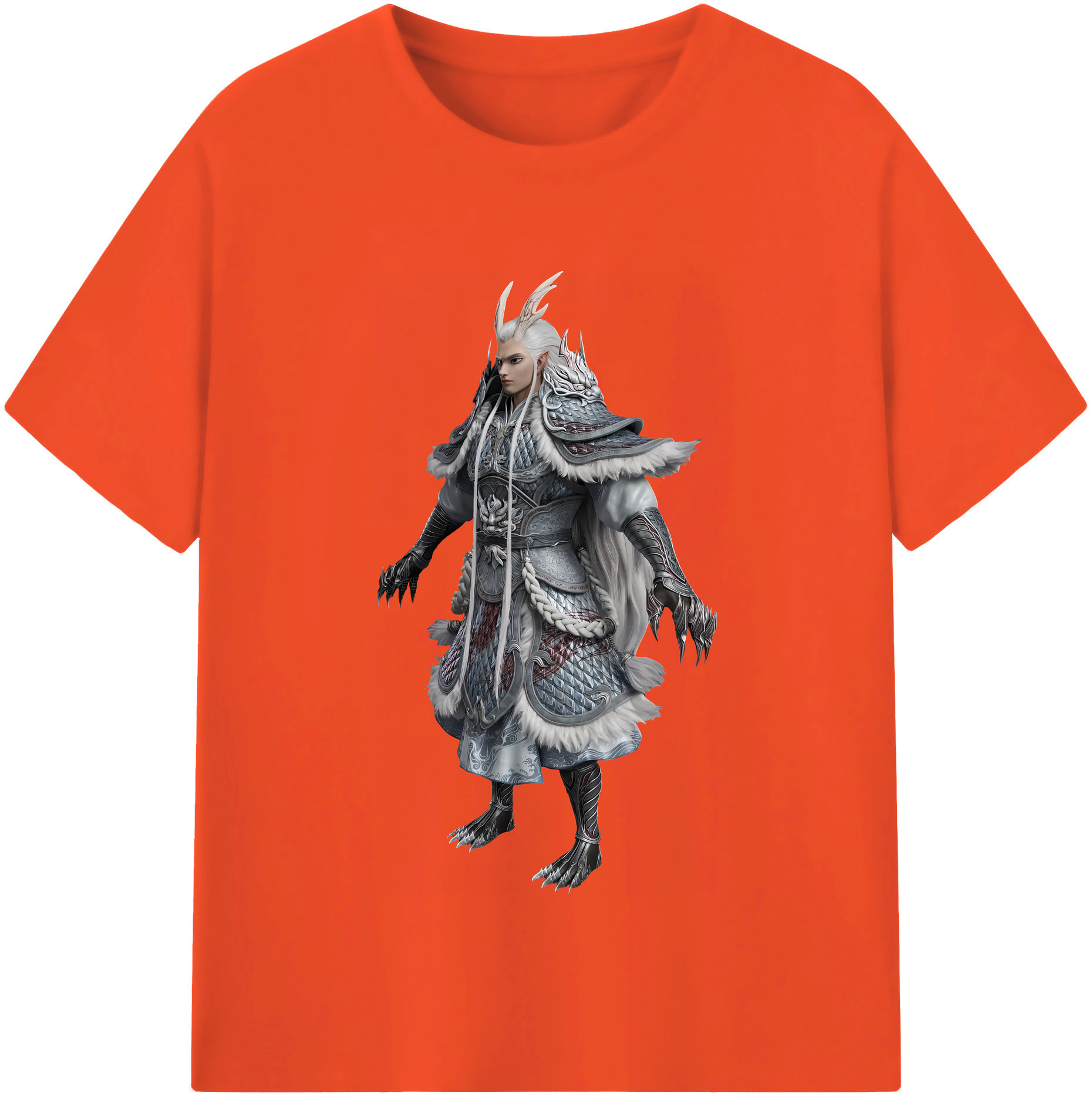 （画像用） Ne Zha 2 ナタ 魔童の大暴れ 綿100％半袖Tシャツ（フロントプリント）