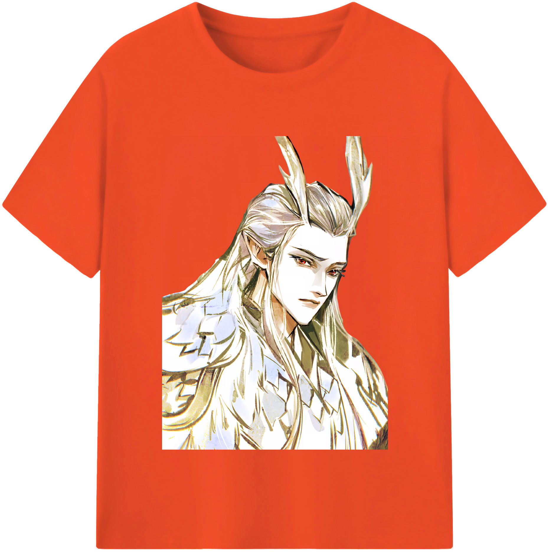 （画像用） Ne Zha 2 ナタ 魔童の大暴れ 綿100％半袖Tシャツ（フロントプリント）