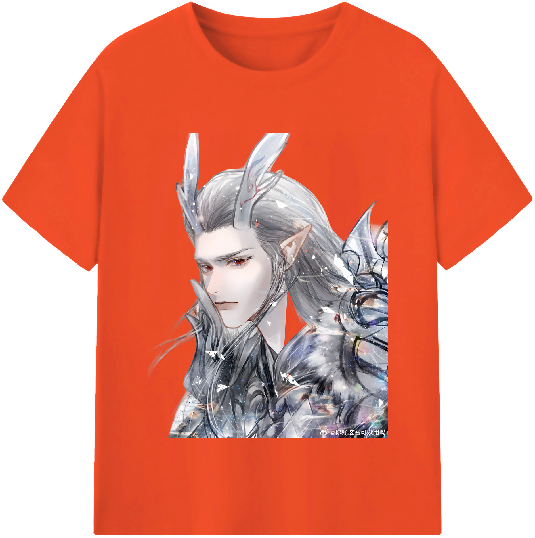 （画像用） Ne Zha 2 ナタ 魔童の大暴れ 綿100％半袖Tシャツ（フロントプリント）