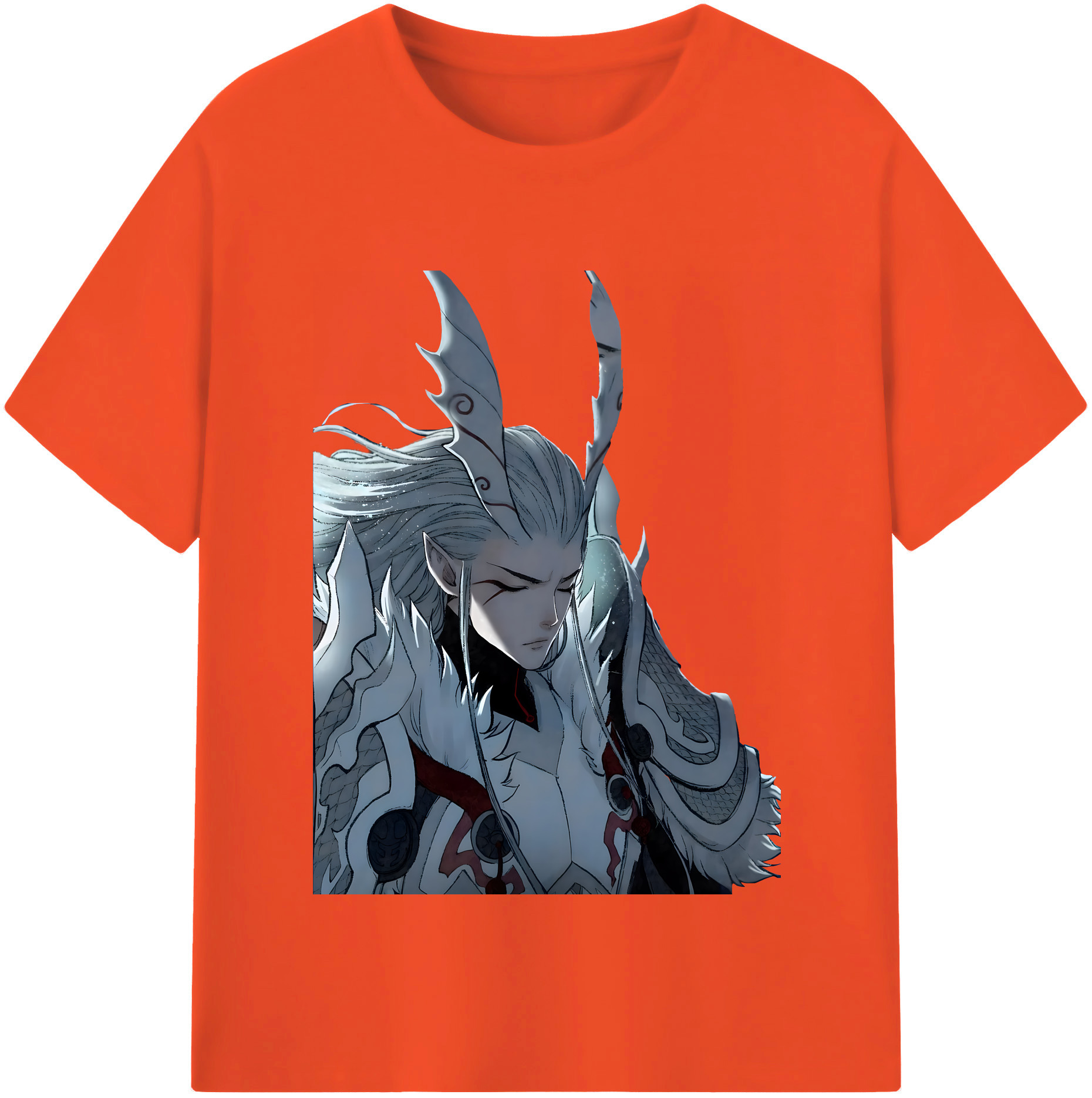 （画像用） Ne Zha 2 ナタ 魔童の大暴れ 綿100％半袖Tシャツ（フロントプリント）