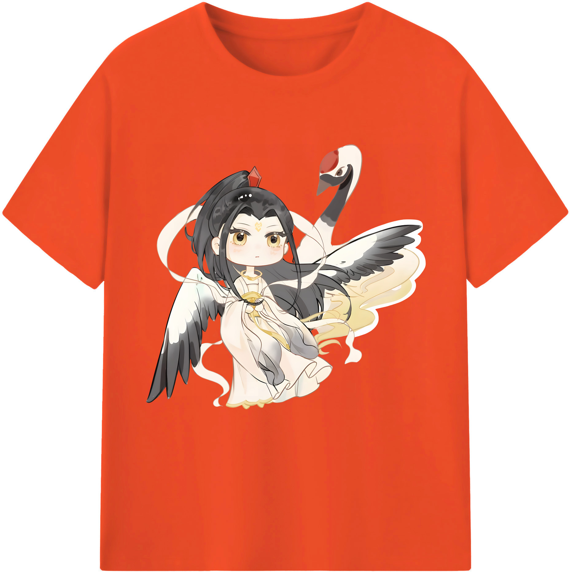（画像用） Ne Zha 2 ナタ 魔童の大暴れ 綿100％半袖Tシャツ（フロントプリント）