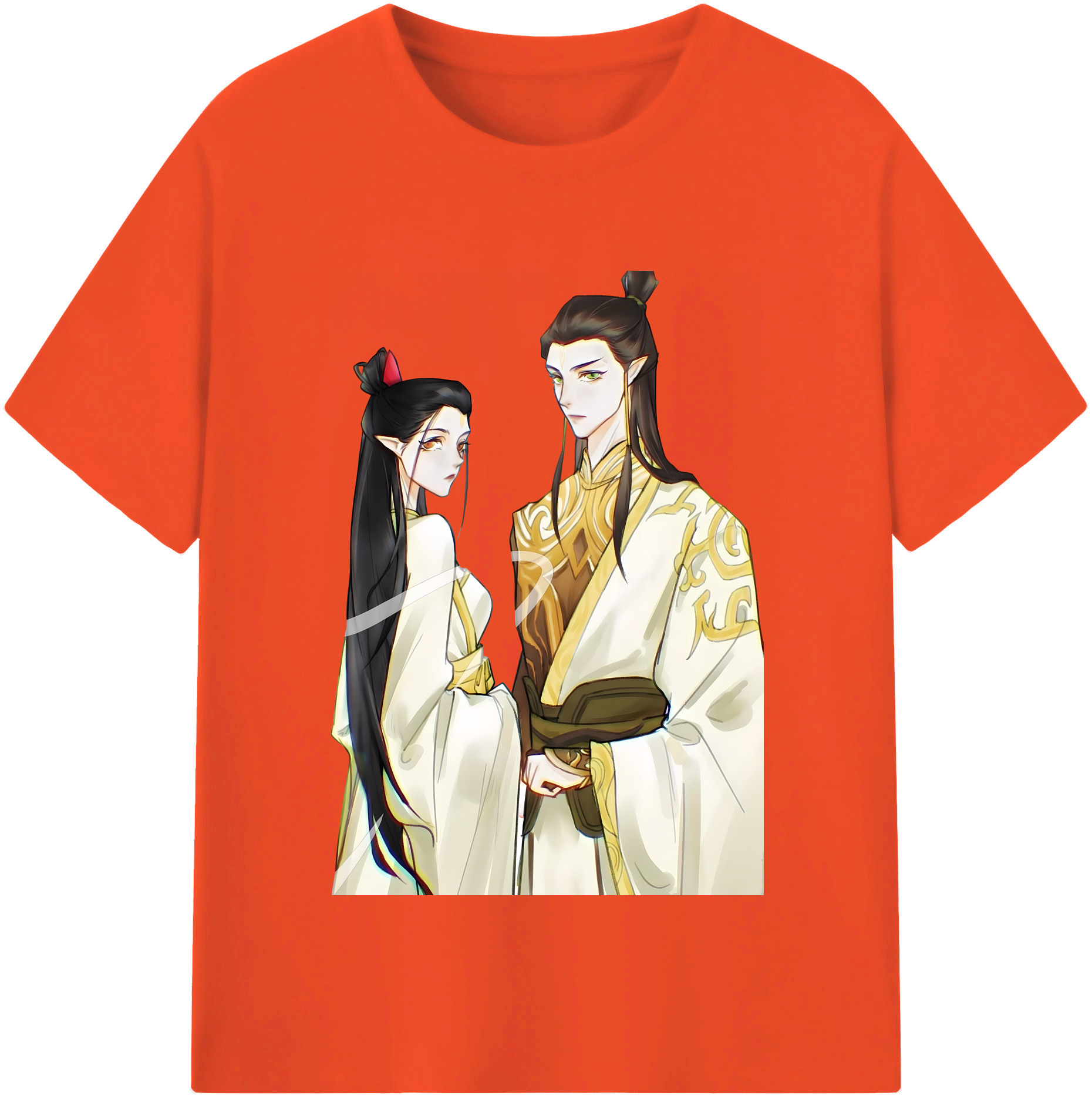 （画像用） Ne Zha 2 ナタ 魔童の大暴れ 綿100％半袖Tシャツ（フロントプリント）