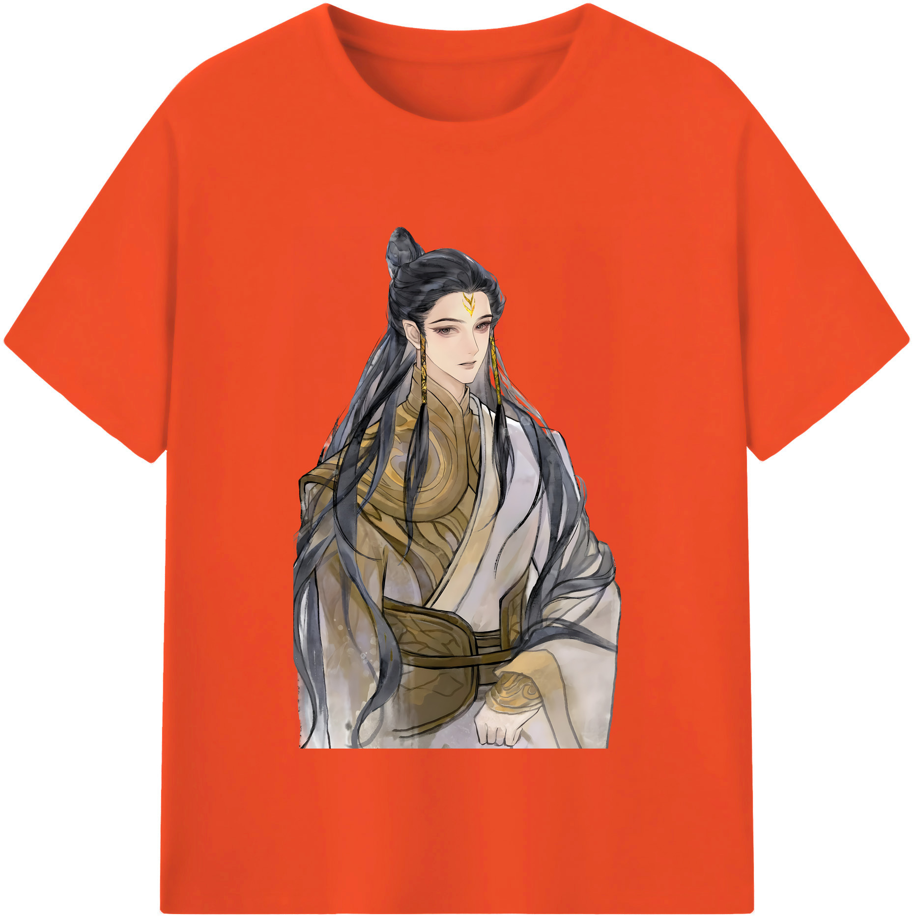 （画像用） Ne Zha 2 ナタ 魔童の大暴れ 綿100％半袖Tシャツ（フロントプリント）