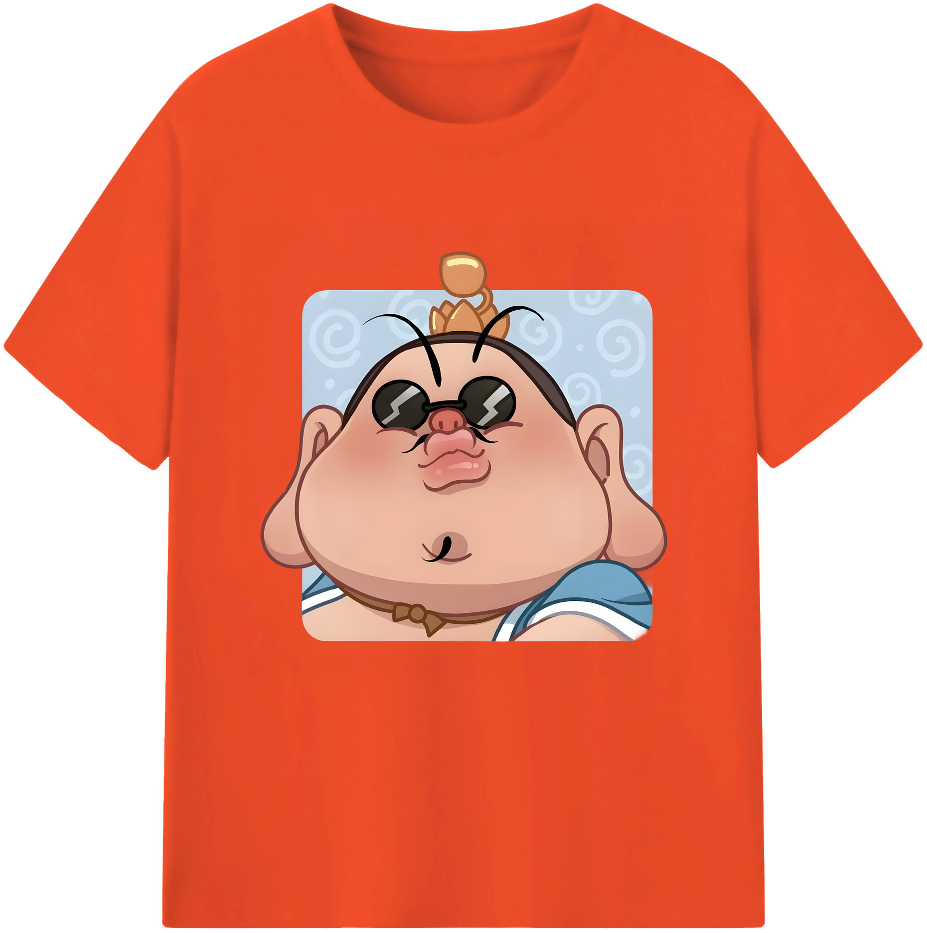 （画像用） Ne Zha 2 ナタ 魔童の大暴れ 綿100％半袖Tシャツ（フロントプリント）