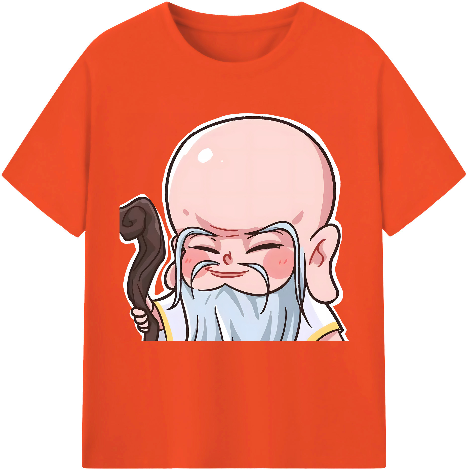 （画像用） Ne Zha 2 ナタ 魔童の大暴れ 綿100％半袖Tシャツ（フロントプリント）