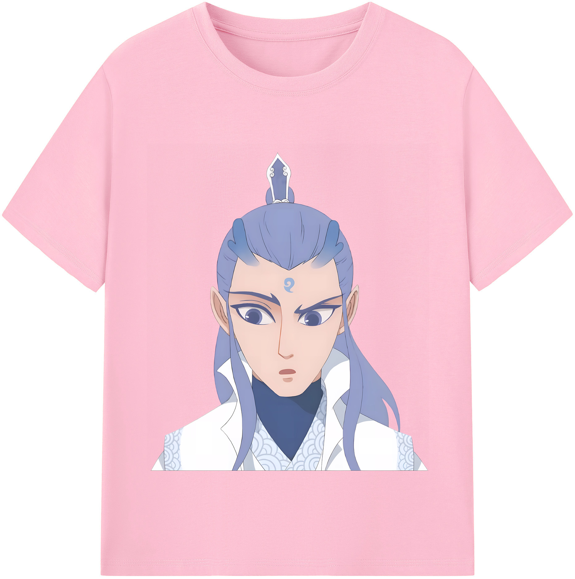（画像用） Ne Zha 2 ナタ 魔童の大暴れ 綿100％半袖Tシャツ（フロントプリント）