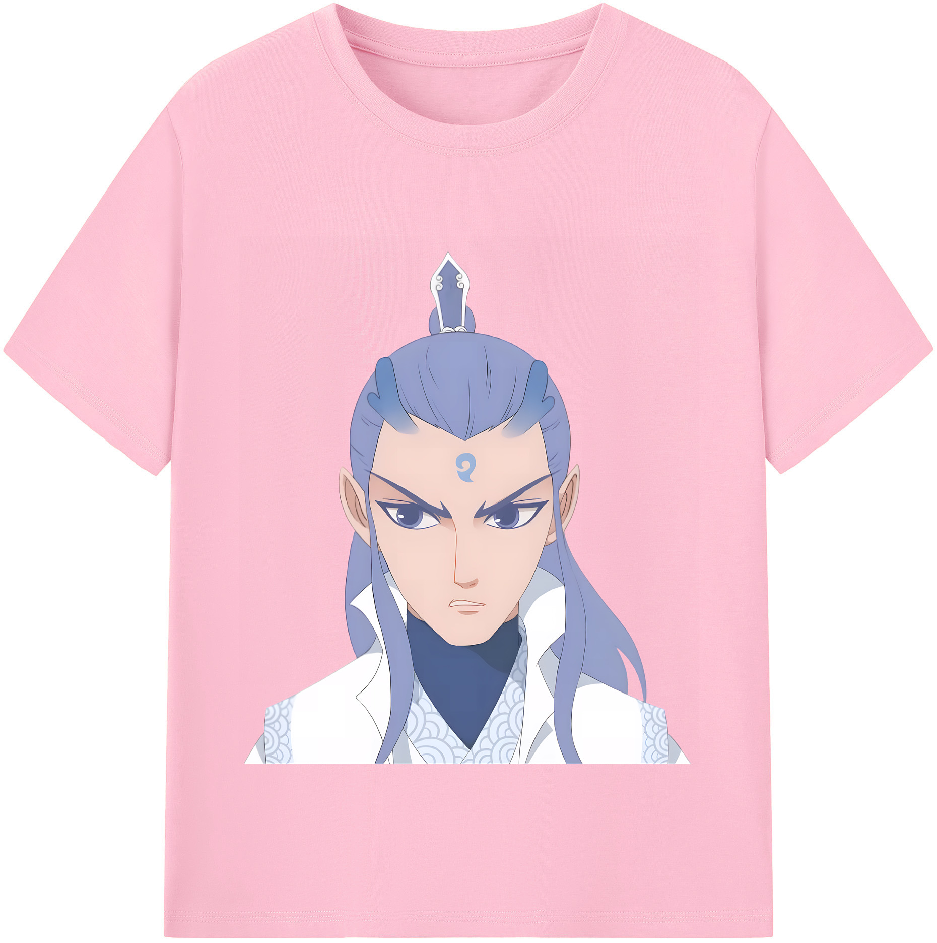 （画像用） Ne Zha 2 ナタ 魔童の大暴れ 綿100％半袖Tシャツ（フロントプリント）
