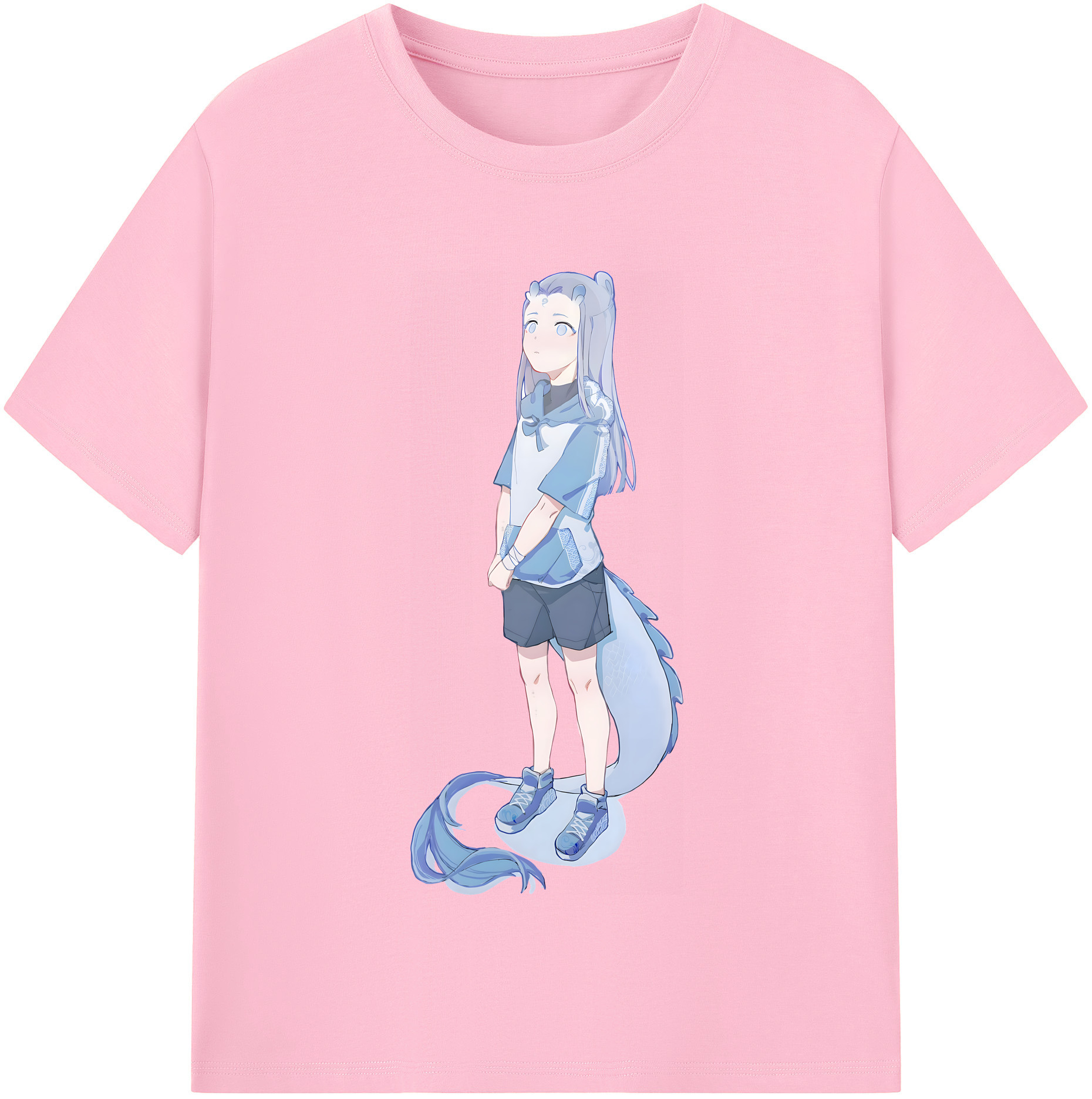 （画像用） Ne Zha 2 ナタ 魔童の大暴れ 綿100％半袖Tシャツ（フロントプリント）