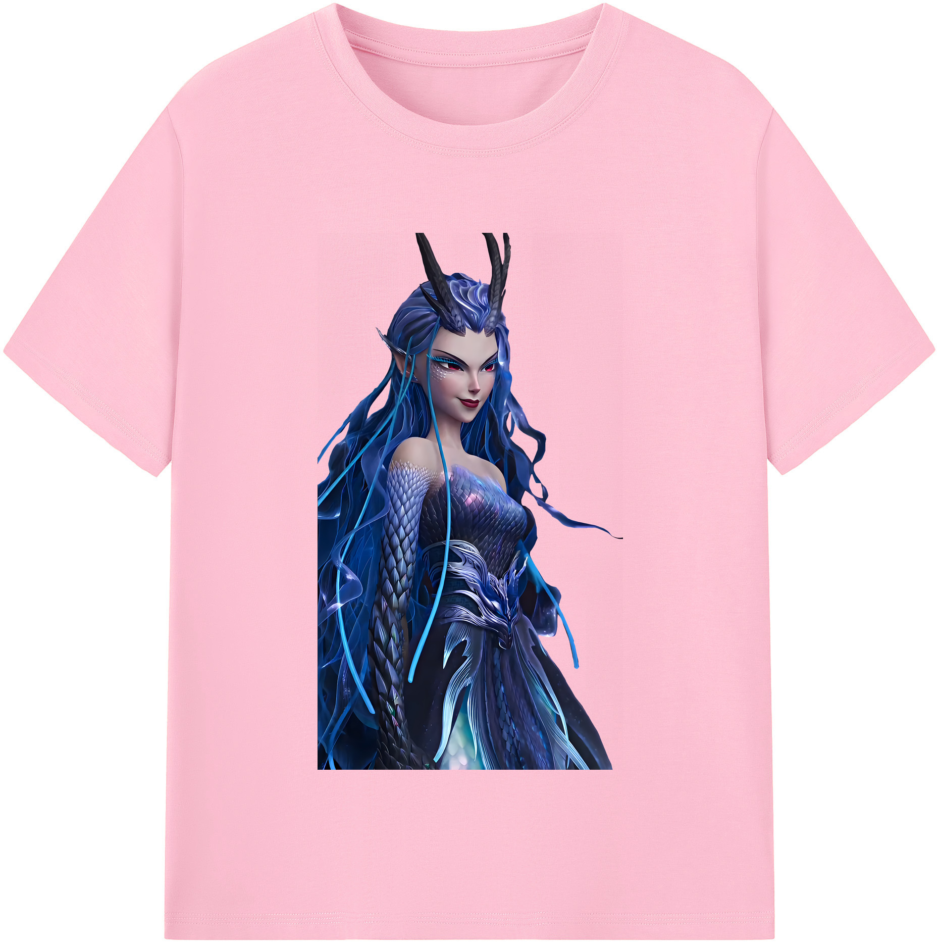 （画像用） Ne Zha 2 ナタ 魔童の大暴れ 綿100％半袖Tシャツ（フロントプリント）