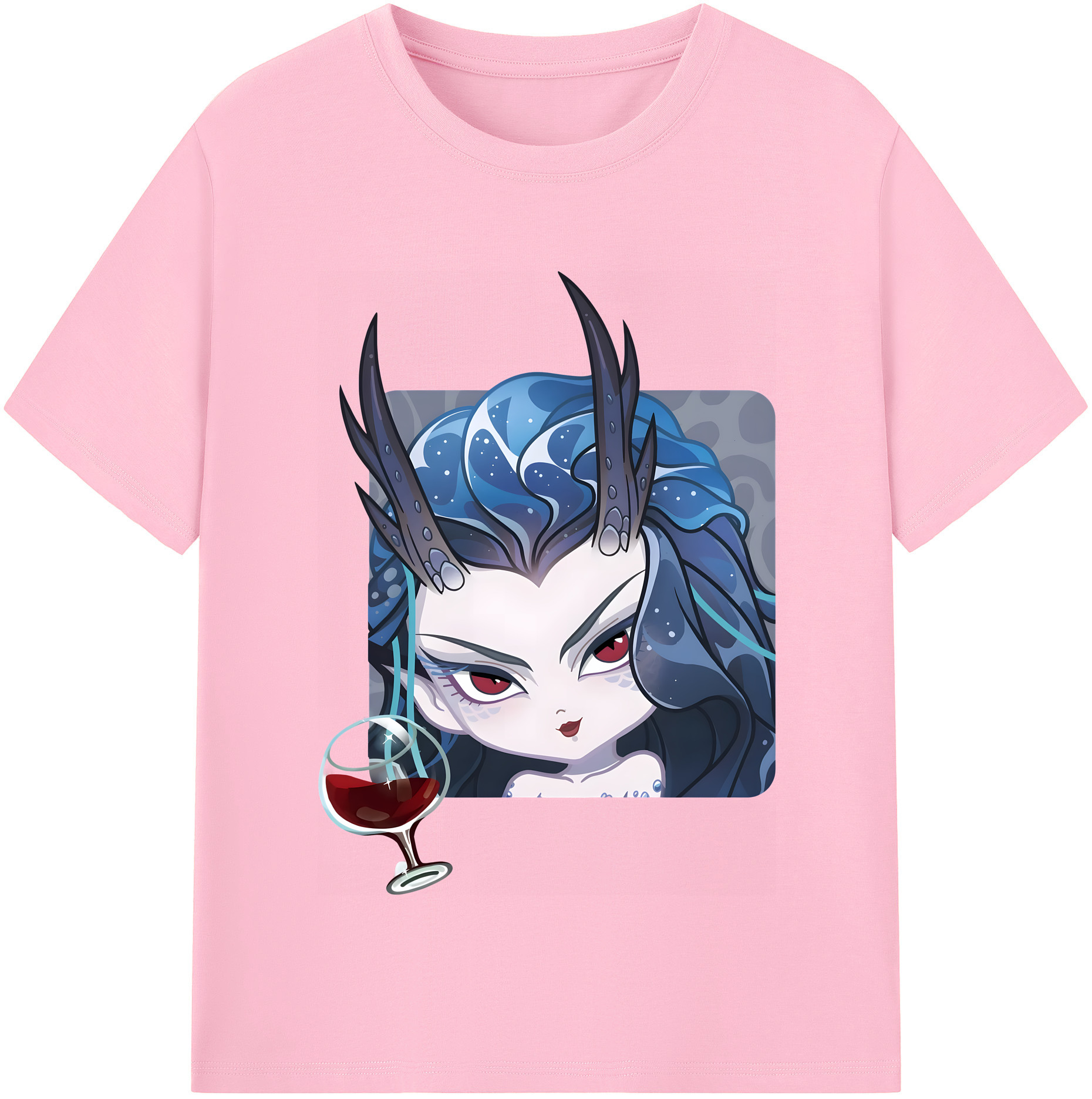 （画像用） Ne Zha 2 ナタ 魔童の大暴れ 綿100％半袖Tシャツ（フロントプリント）