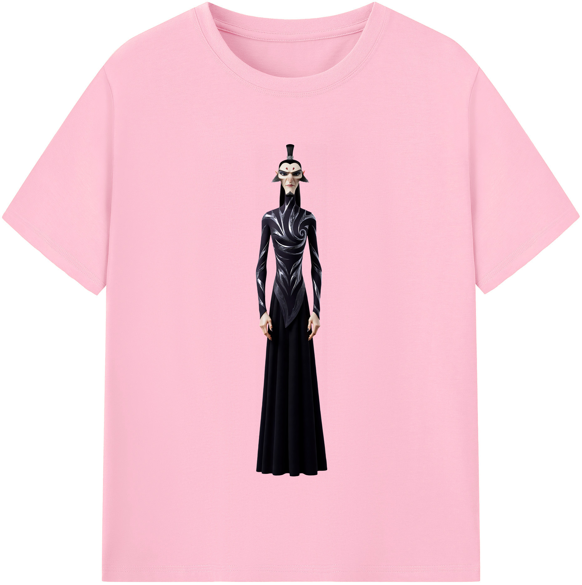 （画像用） Ne Zha 2 ナタ 魔童の大暴れ 綿100％半袖Tシャツ（フロントプリント）