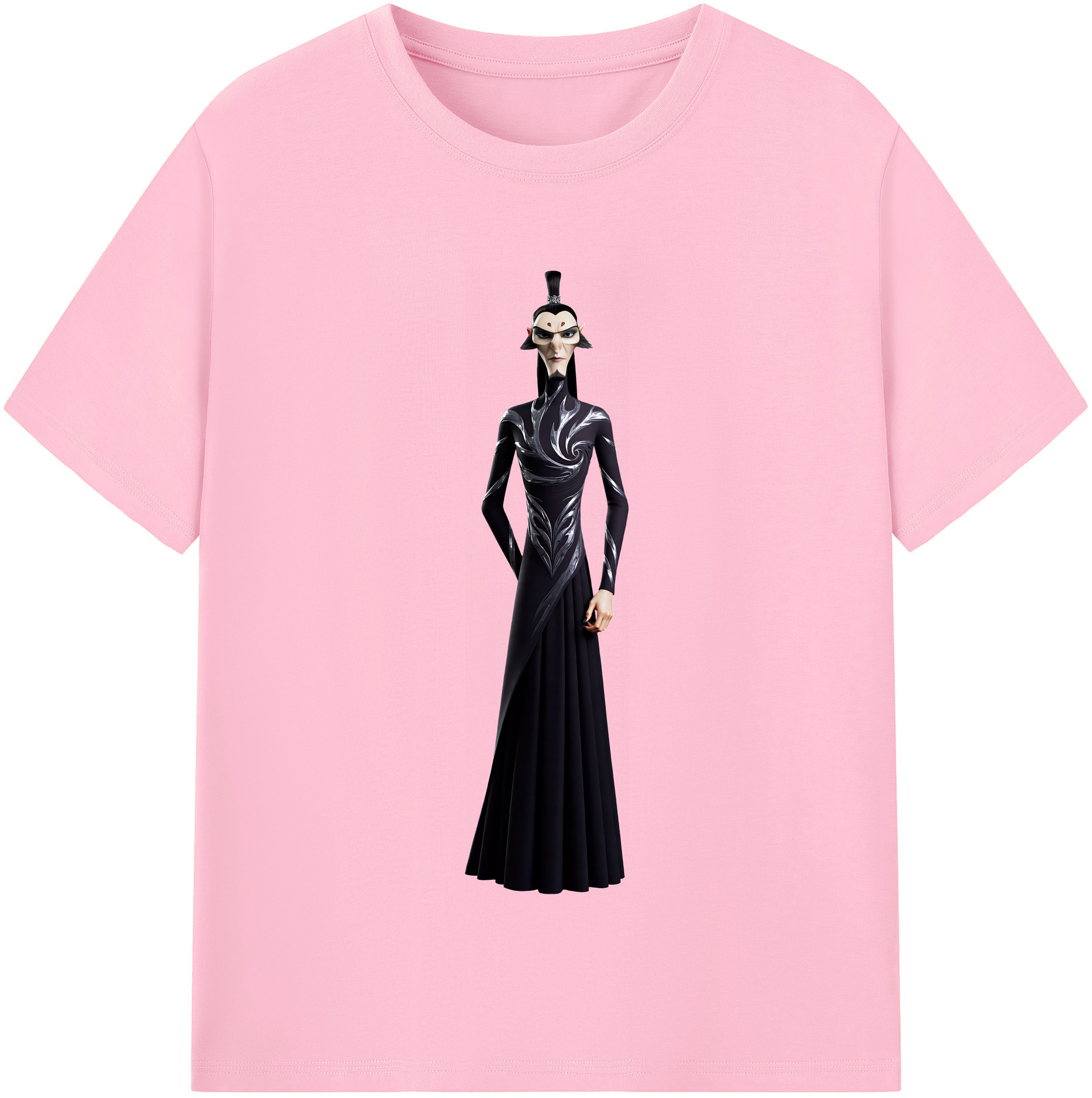 （画像用） Ne Zha 2 ナタ 魔童の大暴れ 綿100％半袖Tシャツ（フロントプリント）