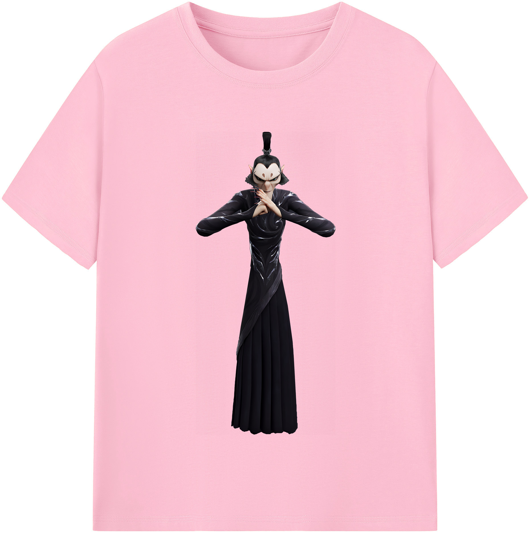 （画像用） Ne Zha 2 ナタ 魔童の大暴れ 綿100％半袖Tシャツ（フロントプリント）