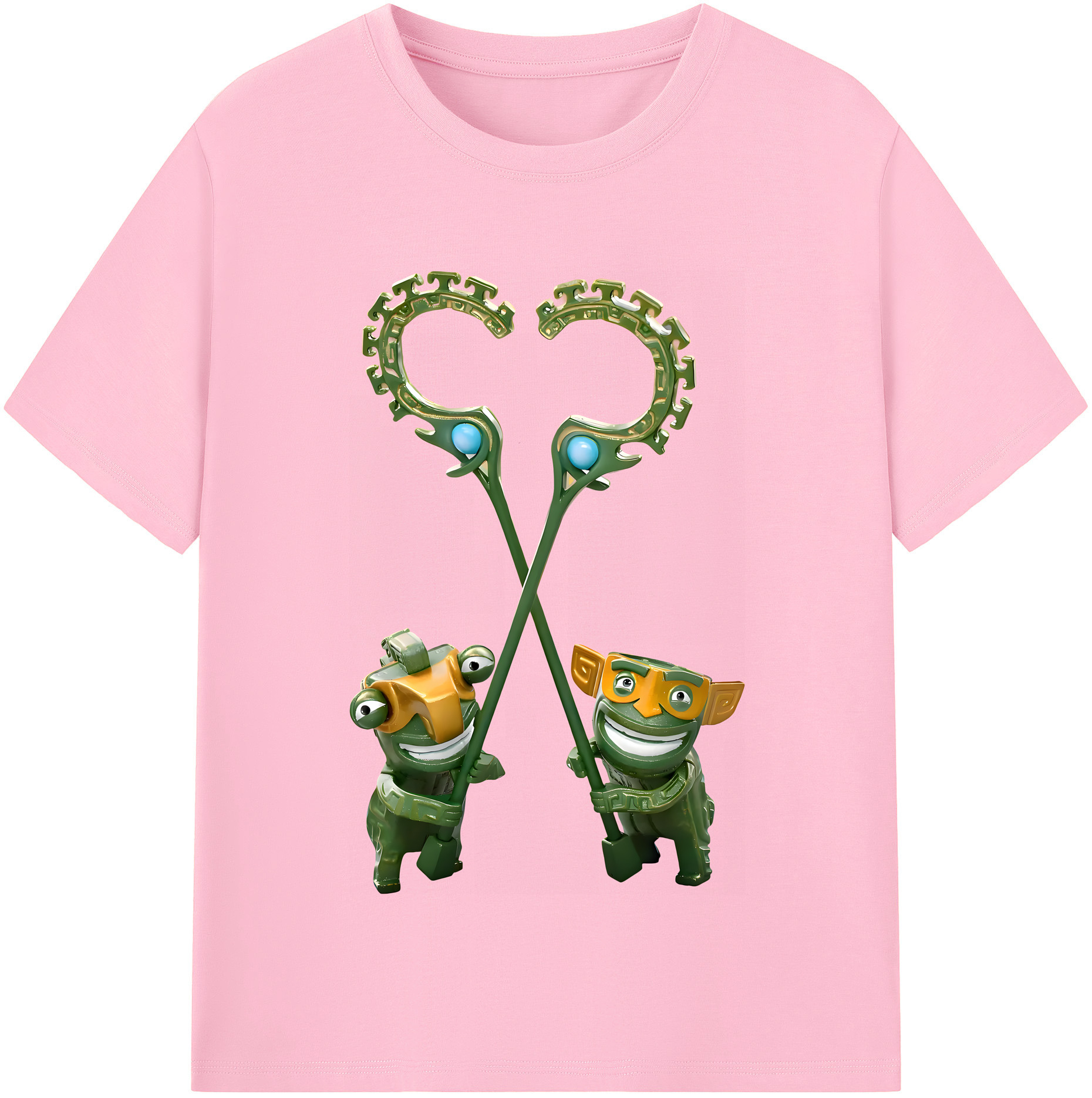（画像用） Ne Zha 2 ナタ 魔童の大暴れ 綿100％半袖Tシャツ（フロントプリント）