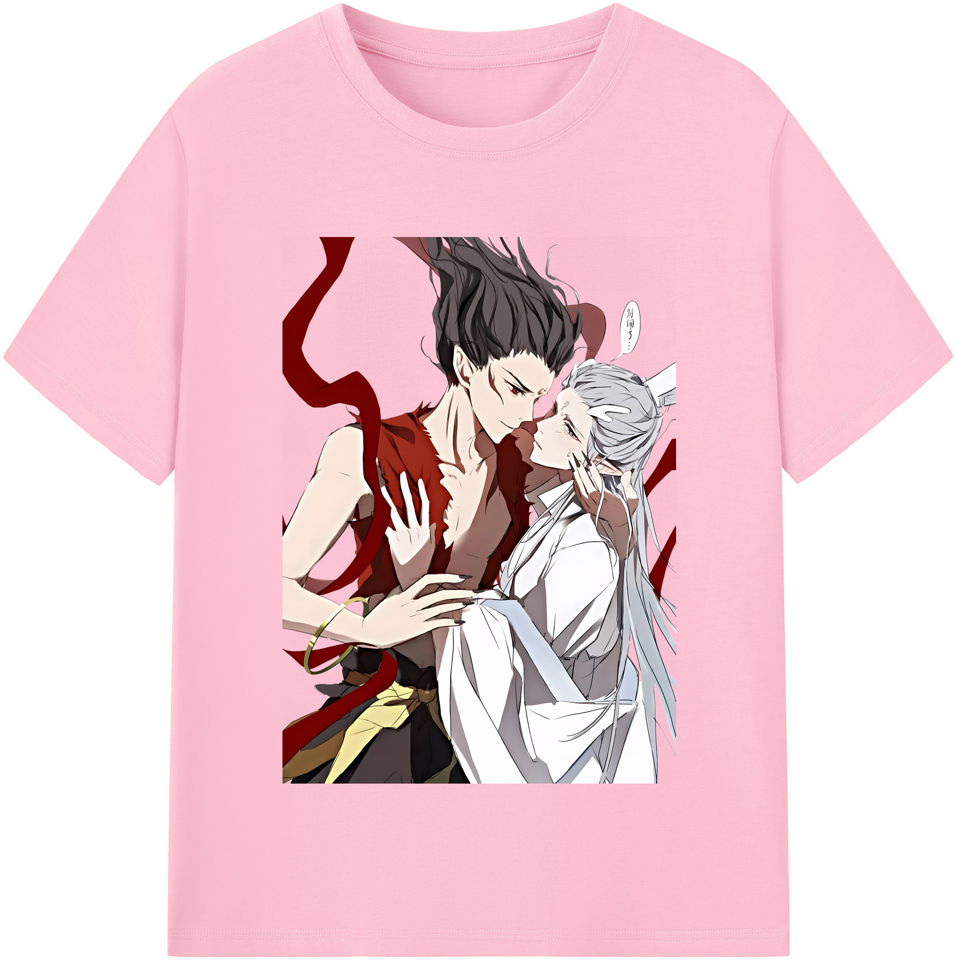 （画像用） Ne Zha 2 ナタ 魔童の大暴れ 綿100％半袖Tシャツ（フロントプリント）