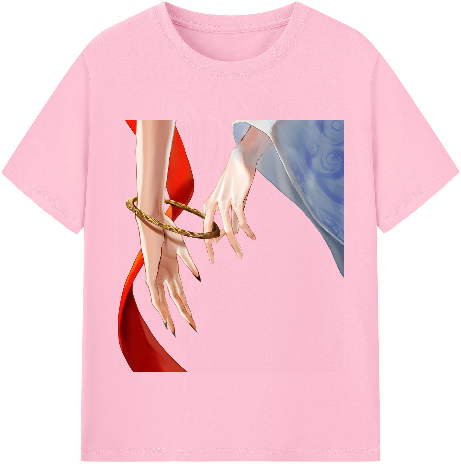 （画像用） Ne Zha 2 ナタ 魔童の大暴れ 綿100％半袖Tシャツ（フロントプリント）