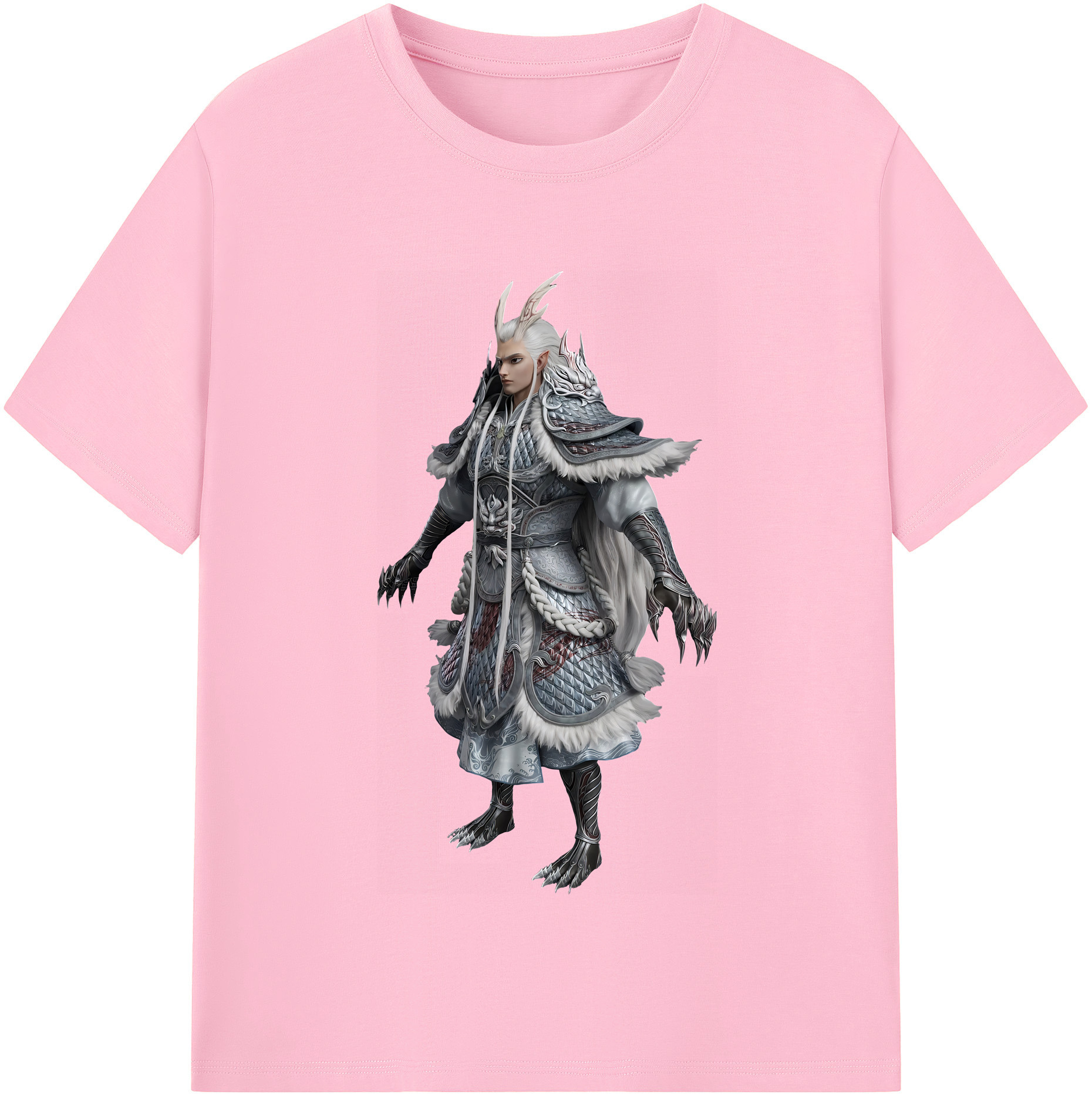 （画像用） Ne Zha 2 ナタ 魔童の大暴れ 綿100％半袖Tシャツ（フロントプリント）